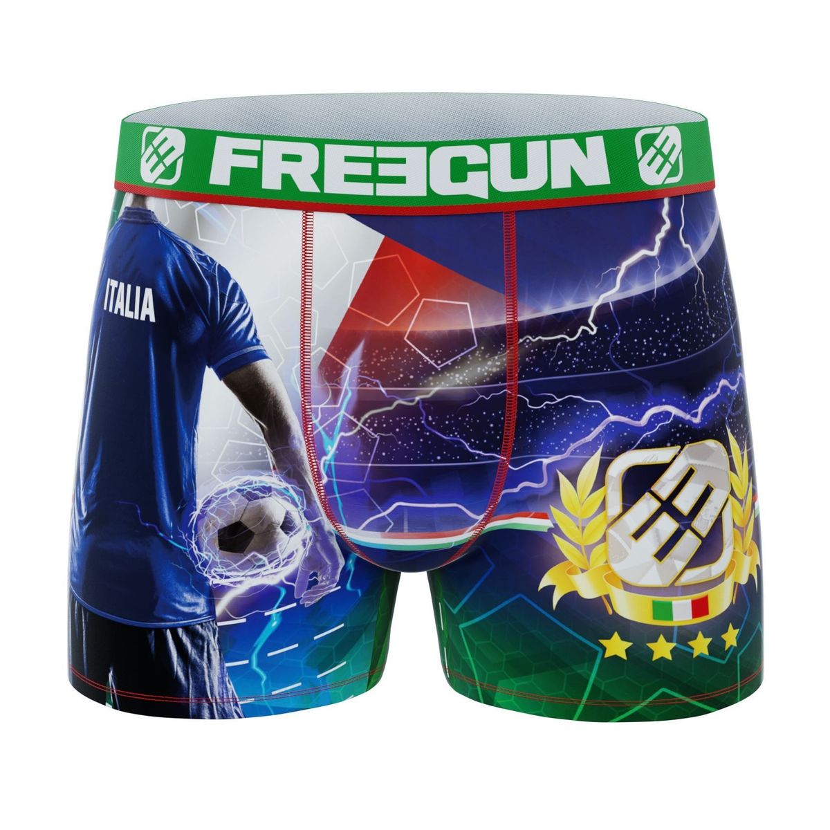 Drenge Microfiber Boxershorts - Fodbold Italien - Freegun