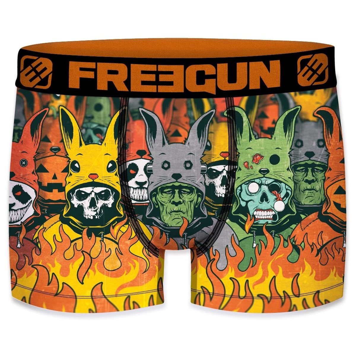 Drenge Microfiber Boxershorts - Halloween Monster - Freegun