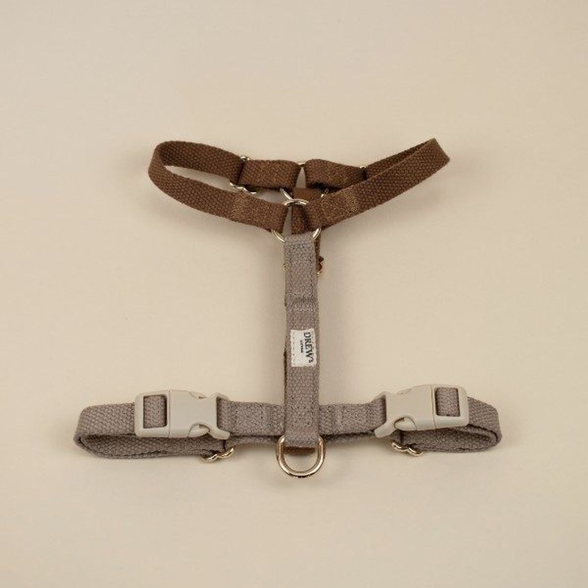 Drew's Dogwear Cortado // Justerbar y-sele (brun/beige) - L