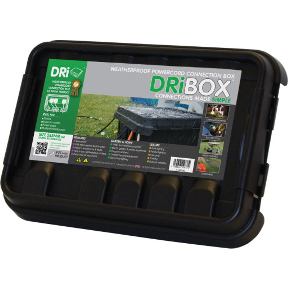 DRiBOX udendørs samledåse, medium, 285 mm