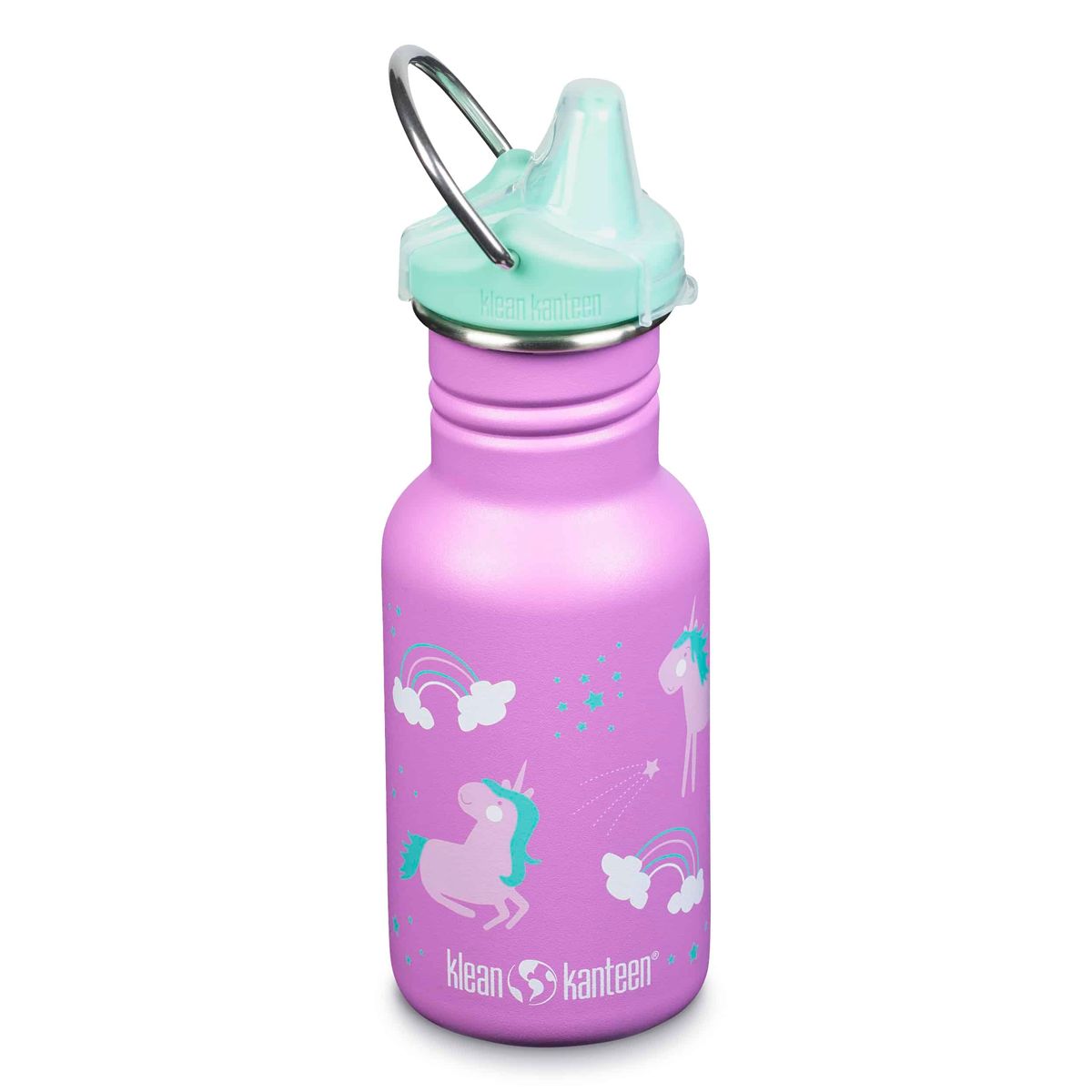 Drikkedunk i rustfrit stål med Sippy Cap - Unicorn - 355 ml.