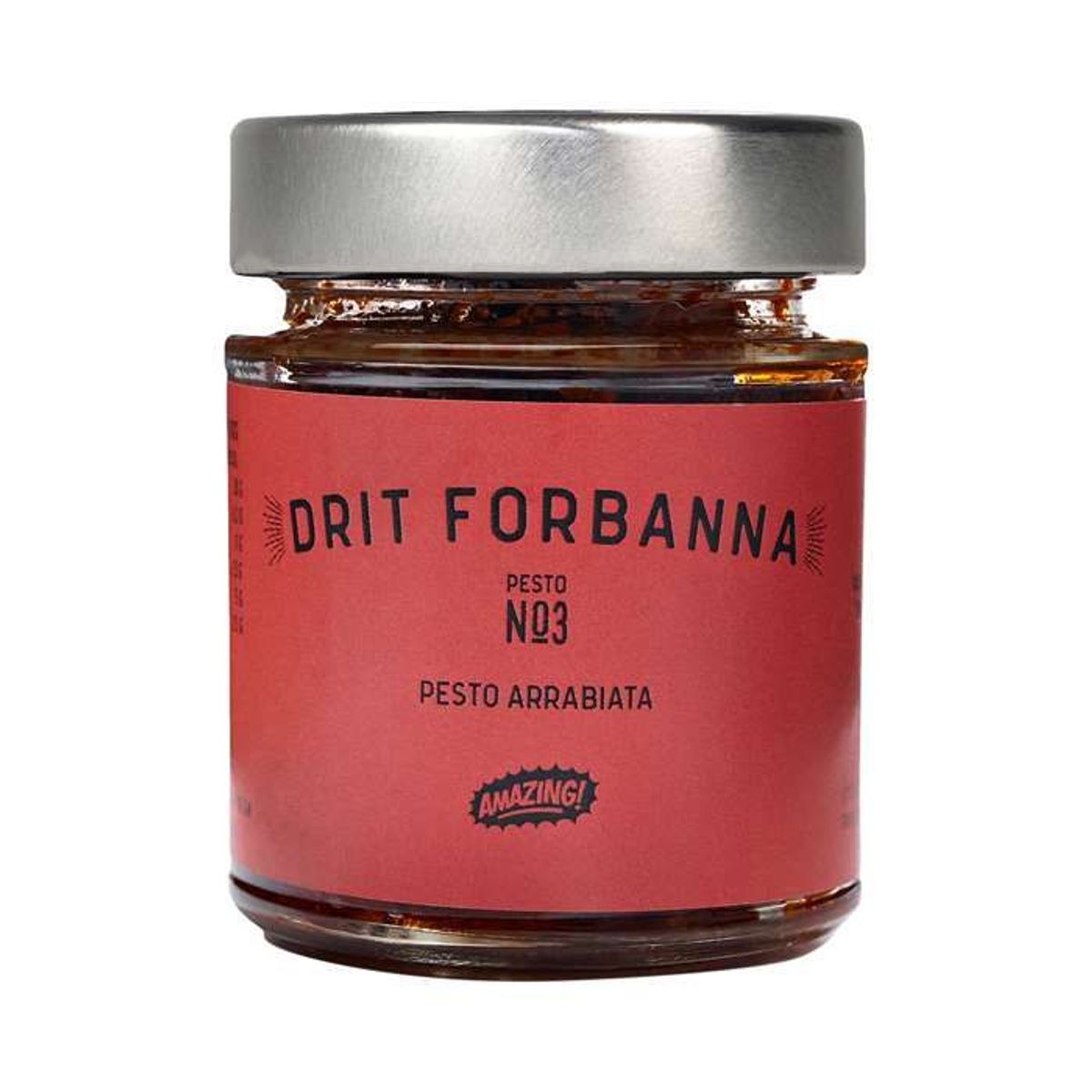 Drit Forbanna Rød Pesto Arrabiata 135g