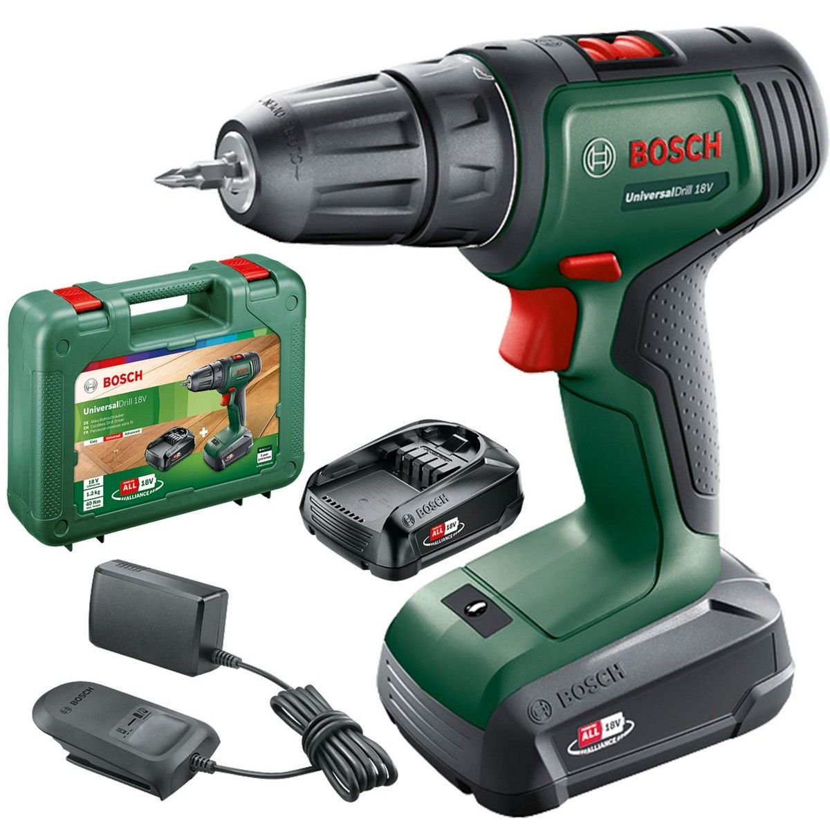 Driverbor BOSCH UniversalDrill Trådløst 18 V