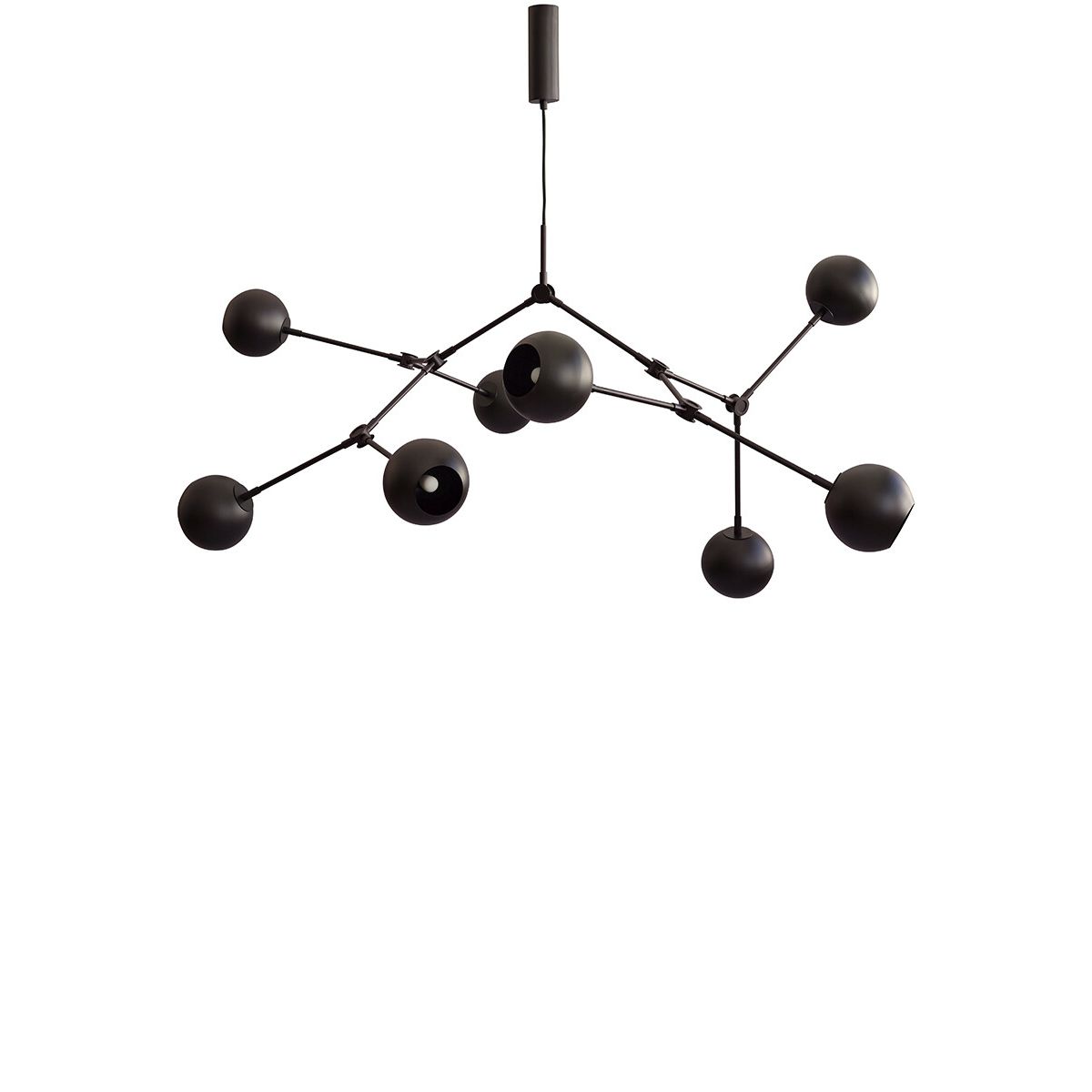 Drop Chandelier Globe, Burned Black fra 101 Copenhagen