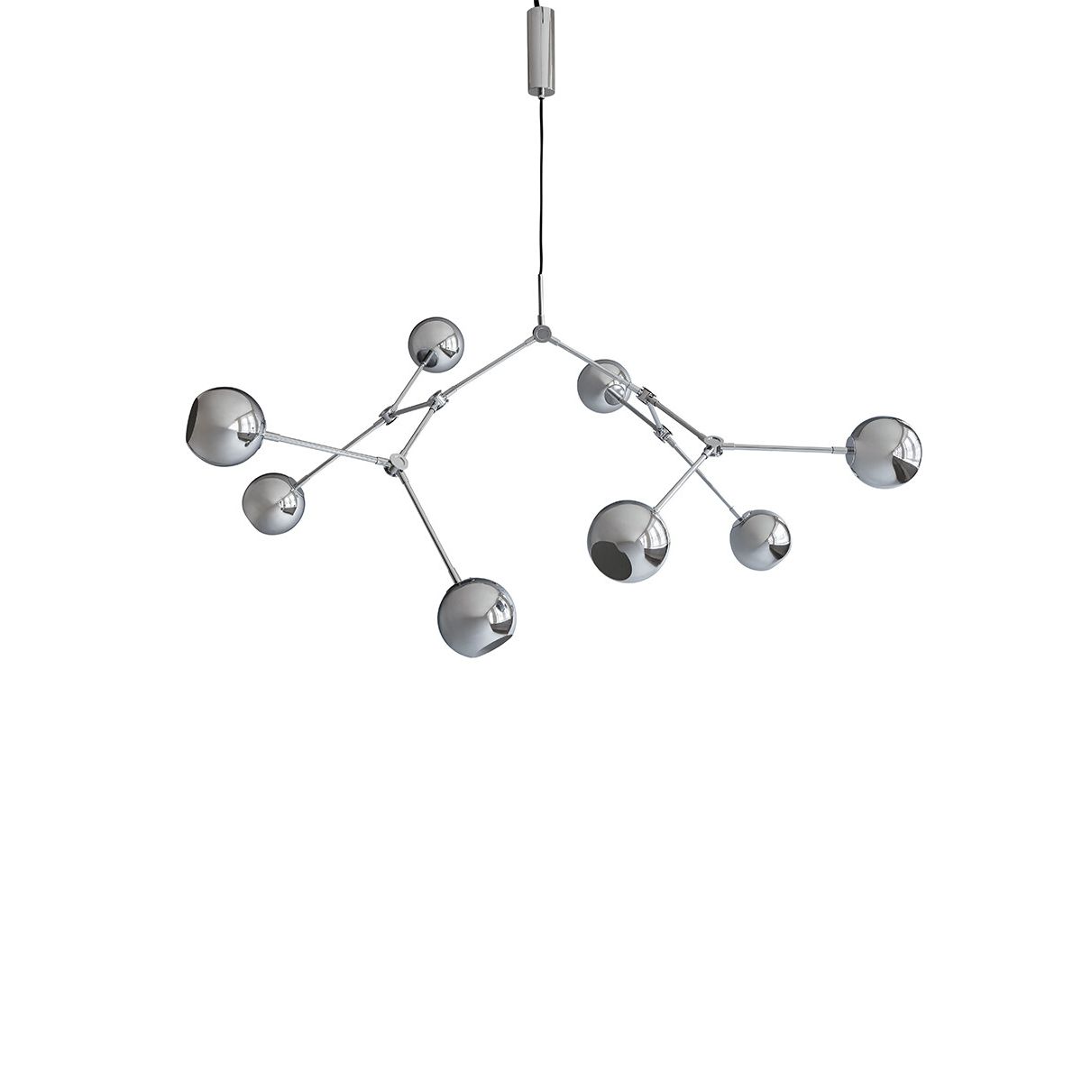 Drop Chandelier Globe, Chrome fra 101 Copenhagen