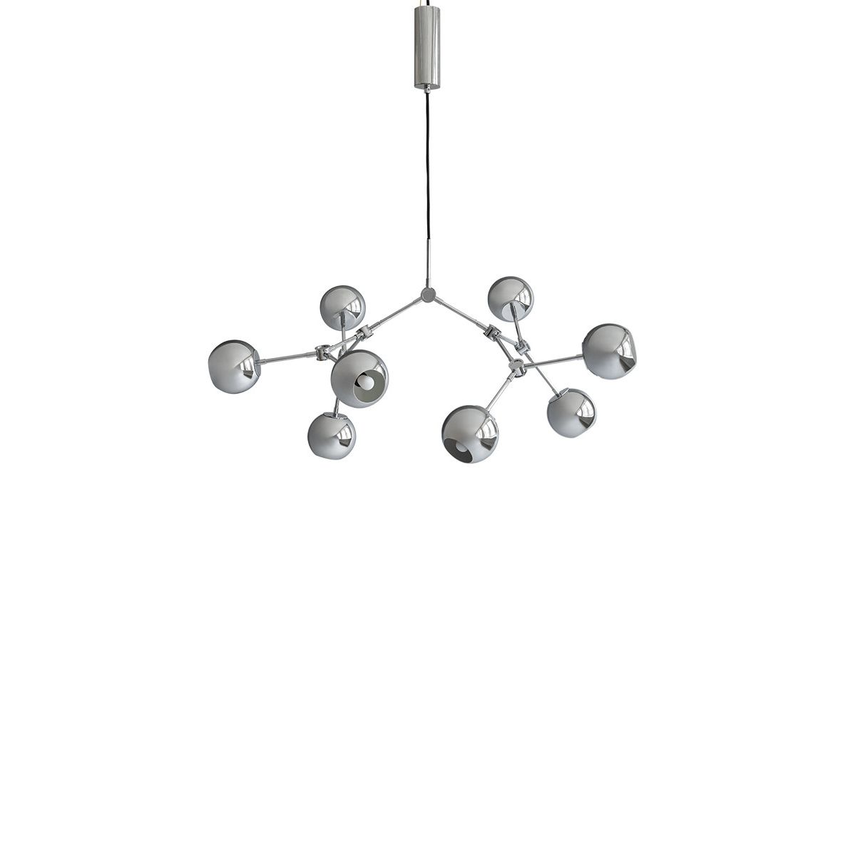 Drop Chandelier Globe, Mini, Chrome fra 101 Copenhagen