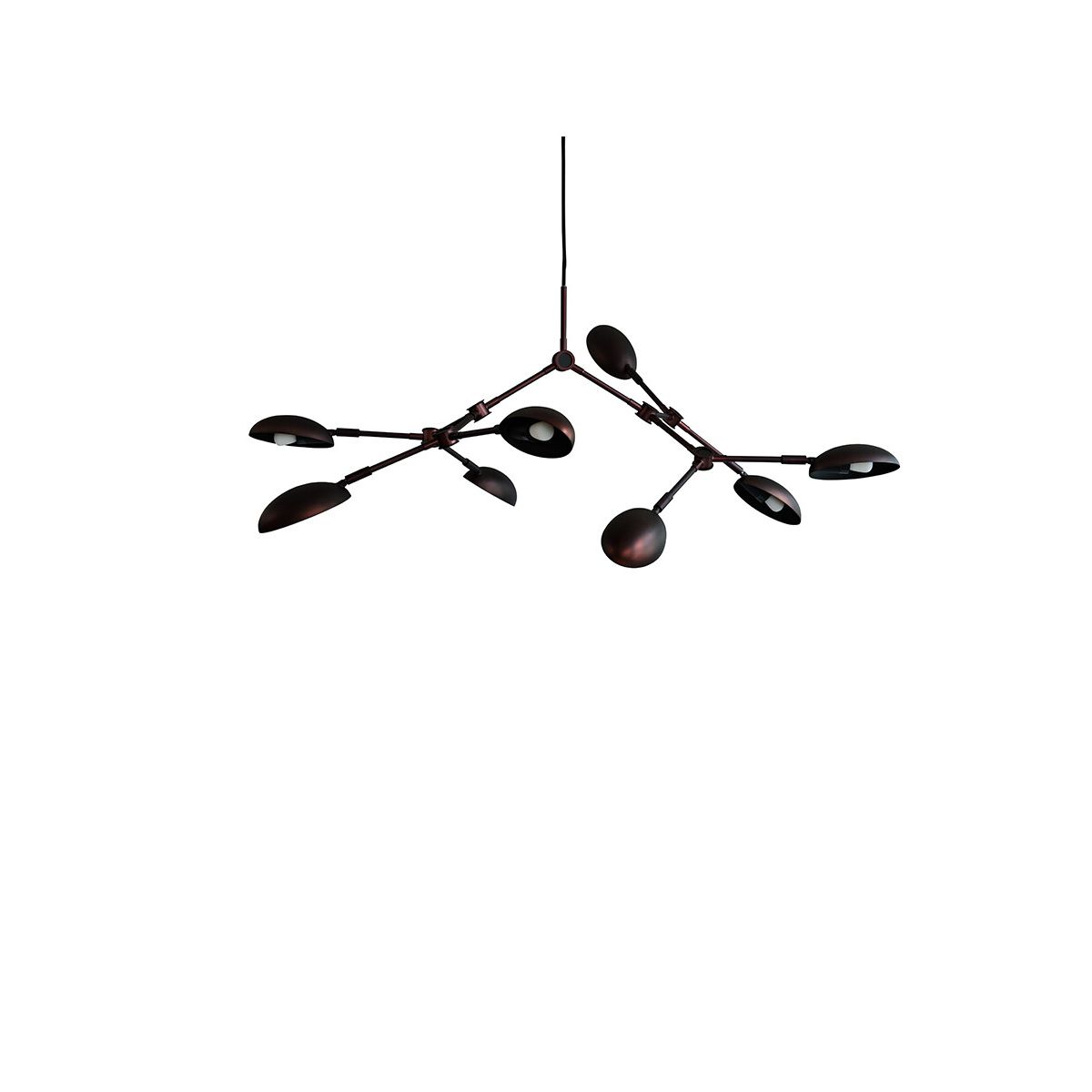 Drop Chandelier, mini burned black fra 101 Copenhagen