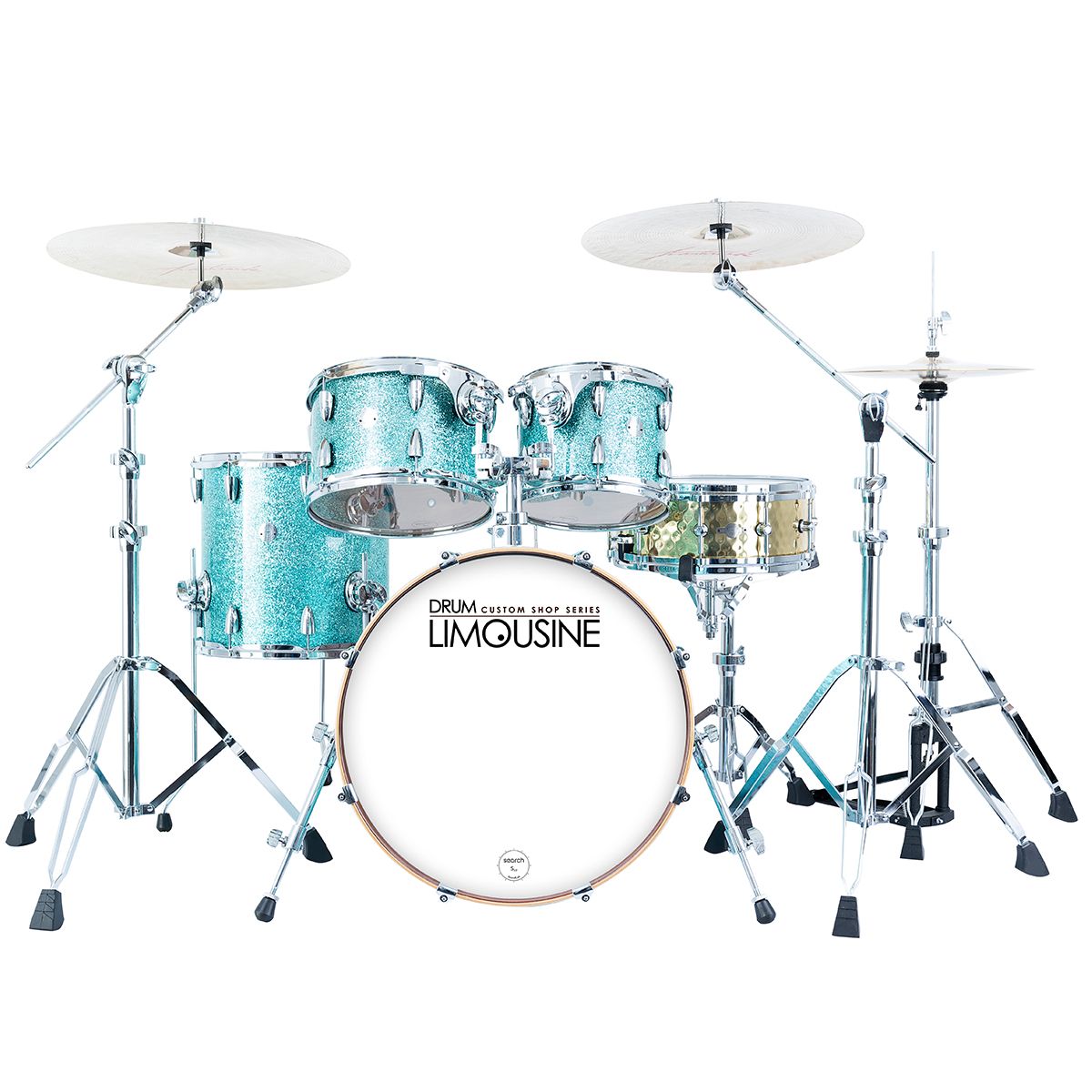 Drum Limousine Custom Shop 20 TS trommesæt turquoise sparkle