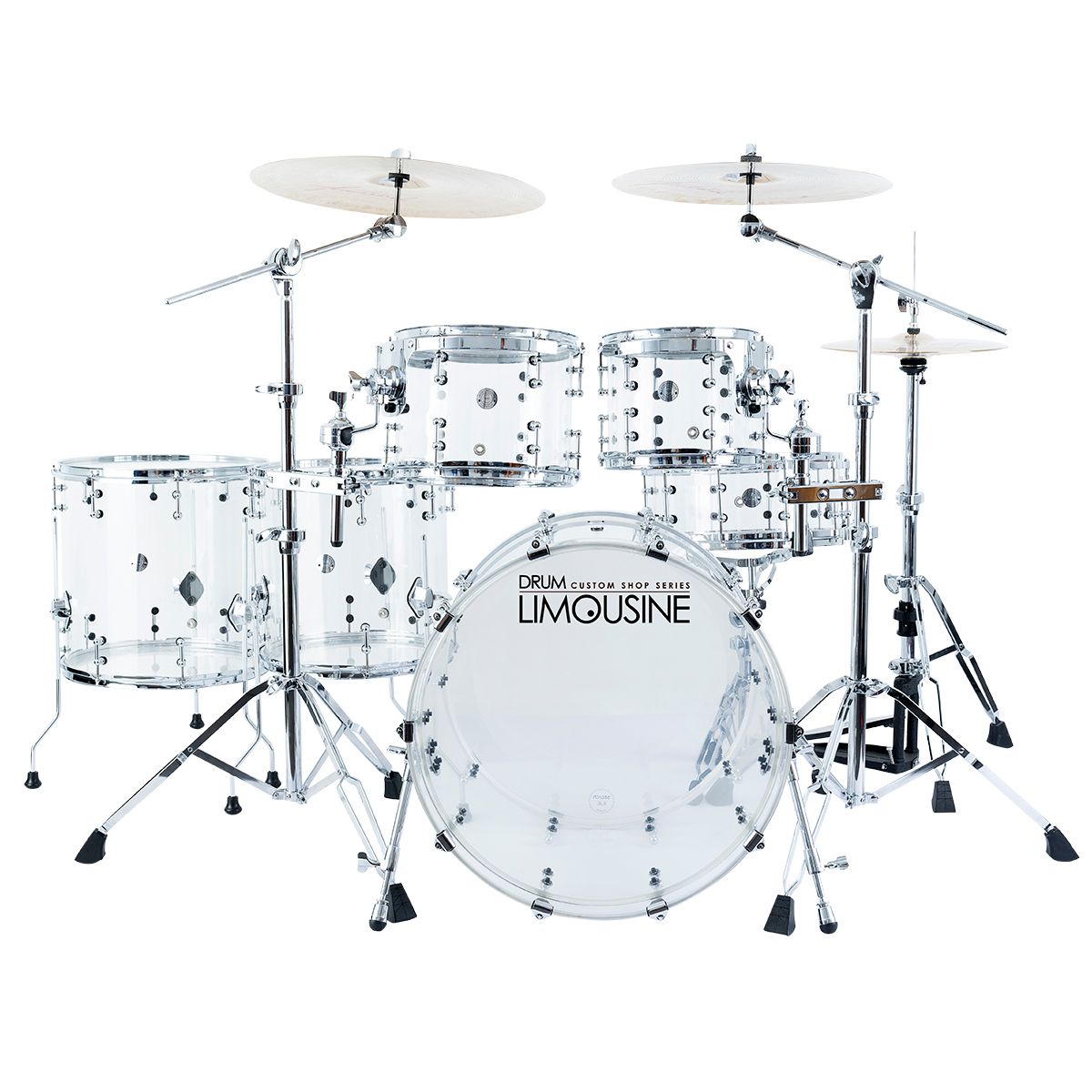 Drum Limousine Custom Shop Acrylic 24 CL trommesæt transparent