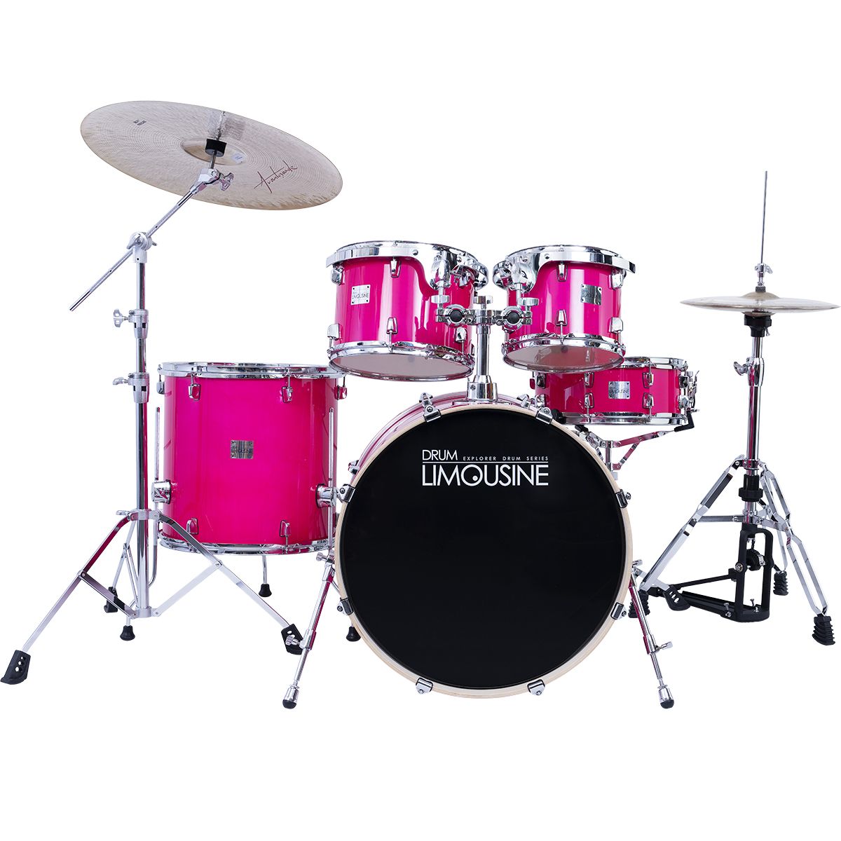 Drum Limousine Explorer 22 HP trommesæt hot pink