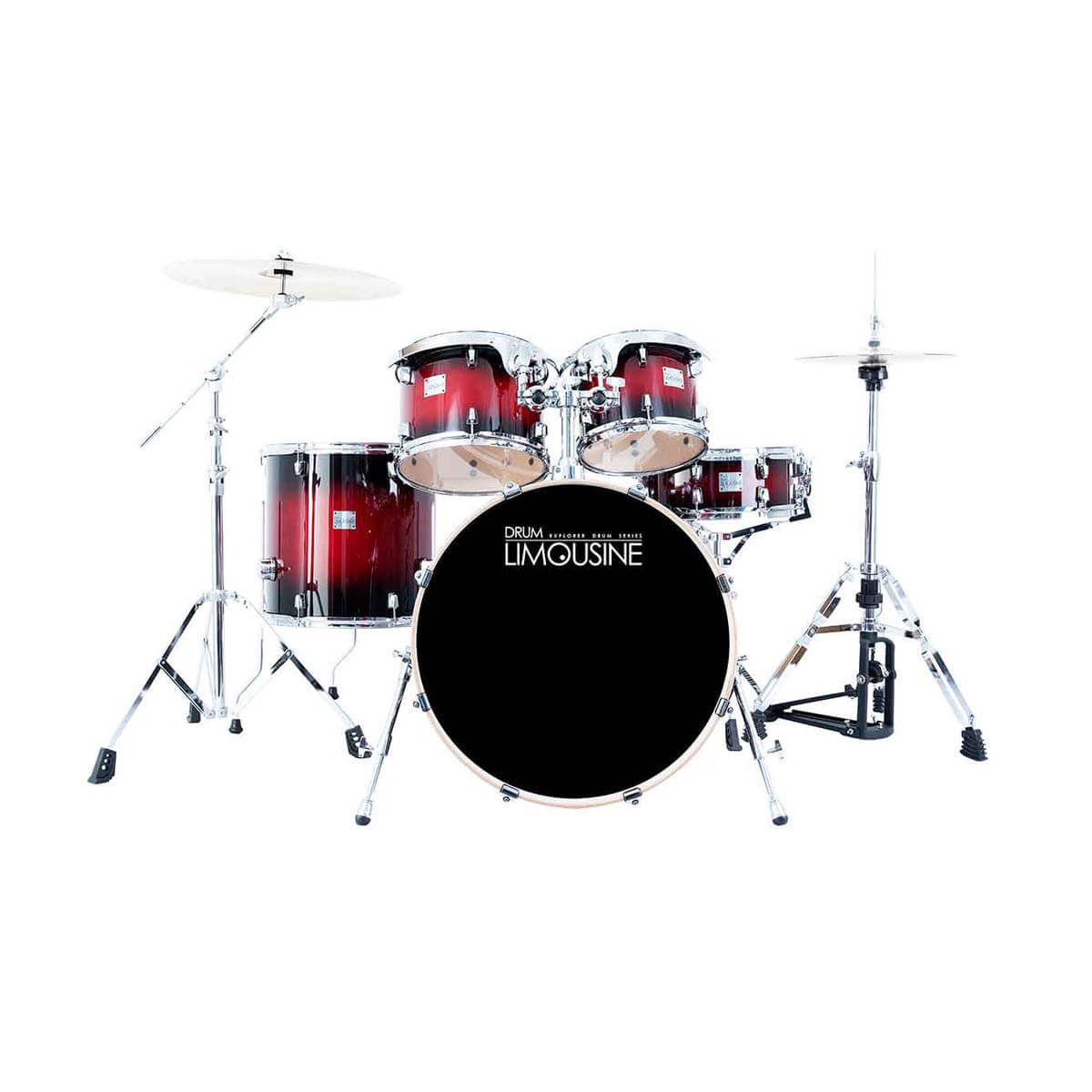 Drum Limousine Explorer 22 RF trommesæt red fade