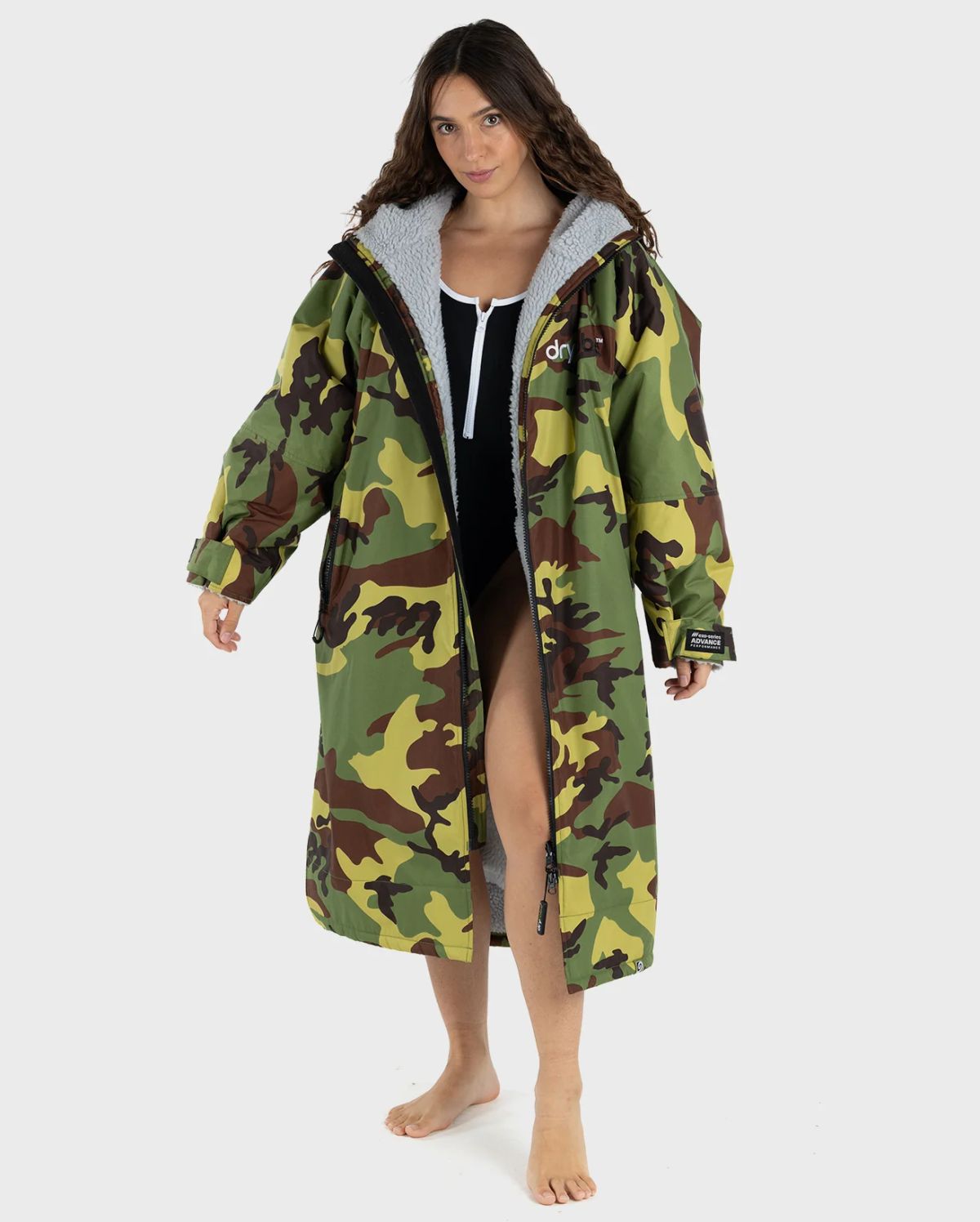 dryrobe Advance Long Sleeve V3 - Camo/Grå