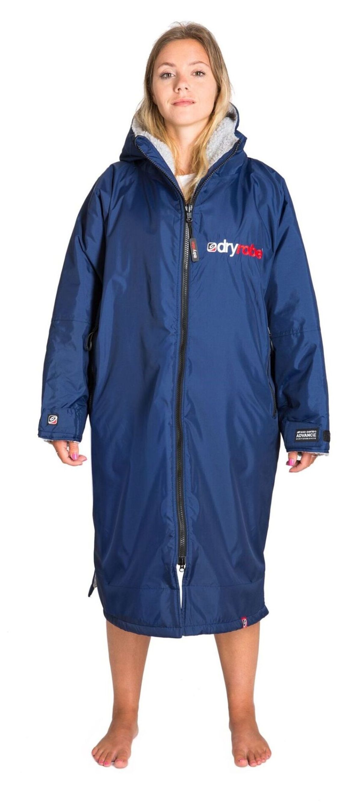 dryrobe ® Advance Long Sleve V3 - Navy/Blue Grey