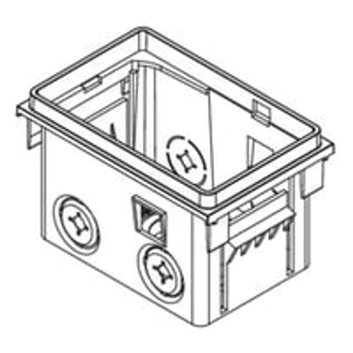 Dse for FUGA 1 modul (RAUsnap) - hvid