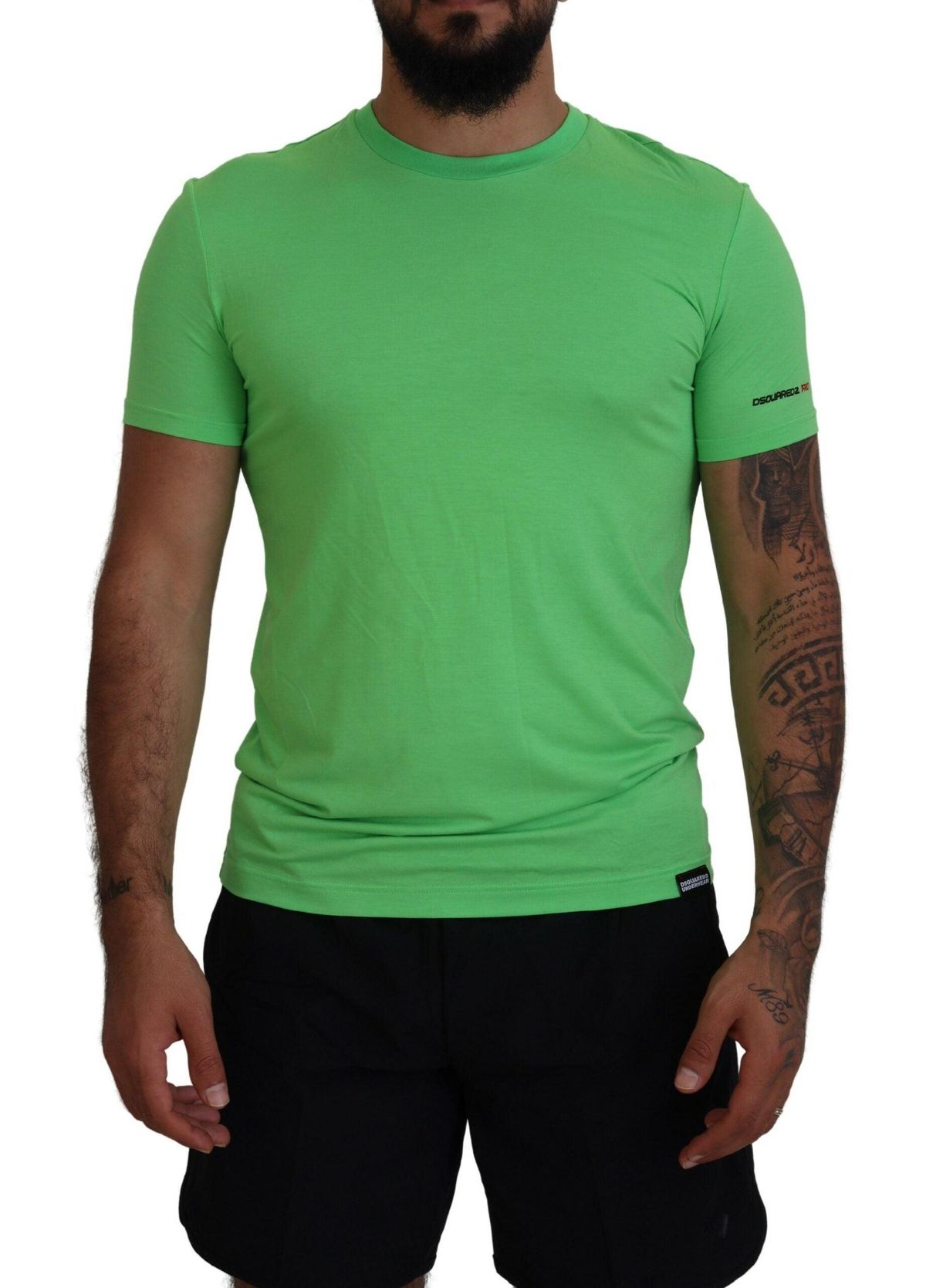 Dsquared ² Green Modal Short Sleeves Crewneck T-shirt