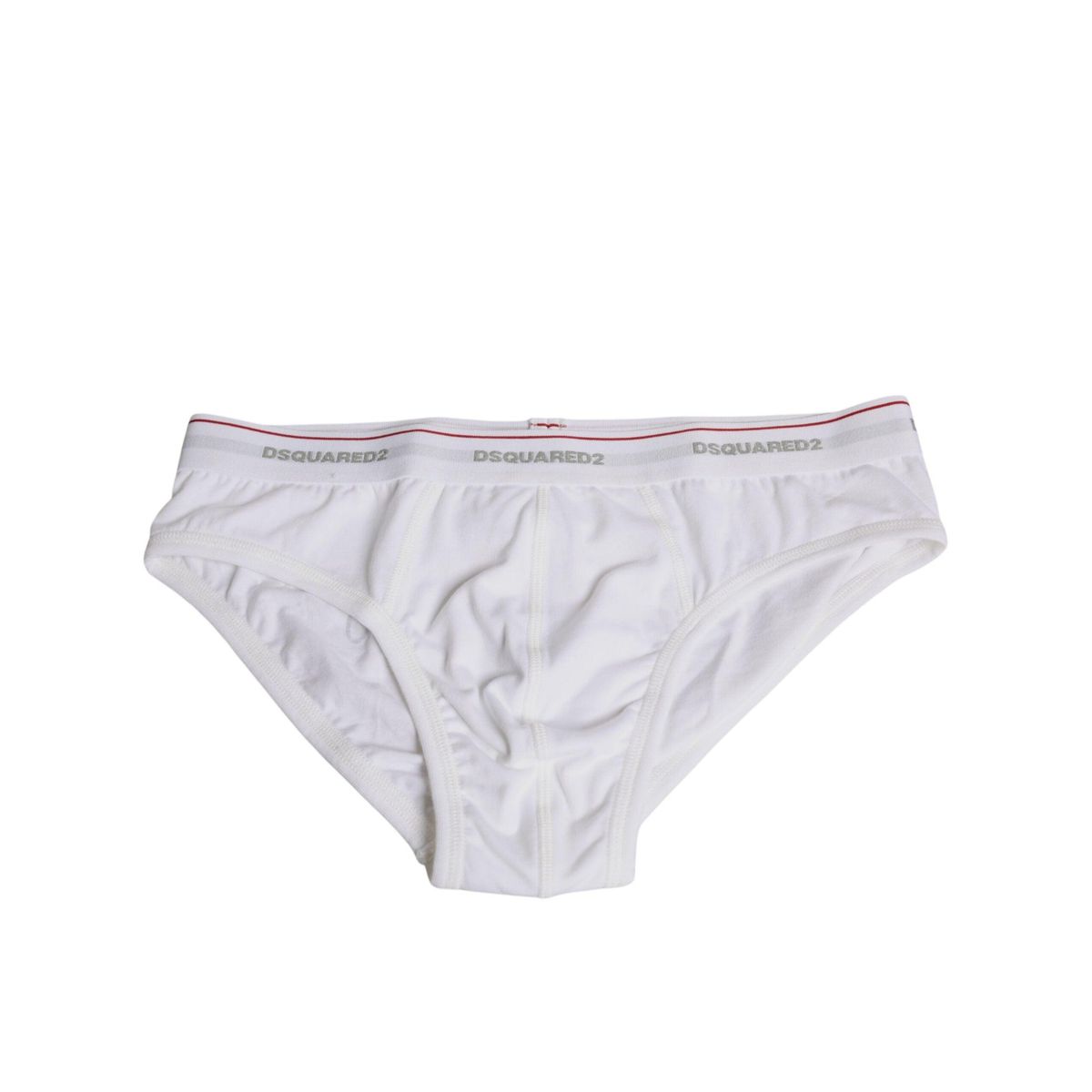 Dsquared ² White Cotton Stretch Dame Mid Waist Pantsy Underwear