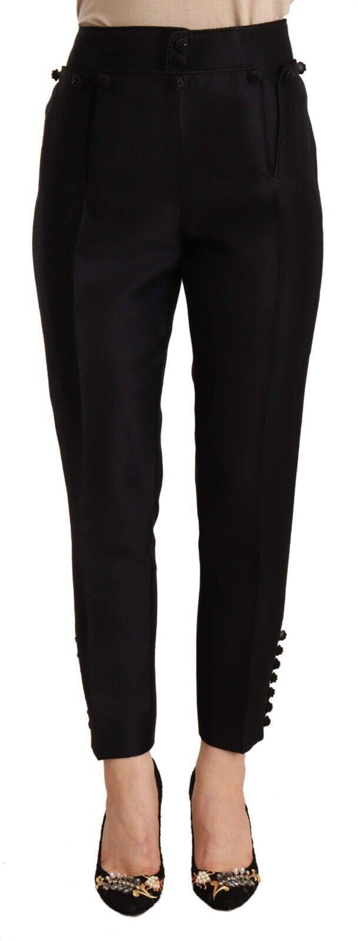 Dsquared2 Chic High-Waist Cropped Trousers