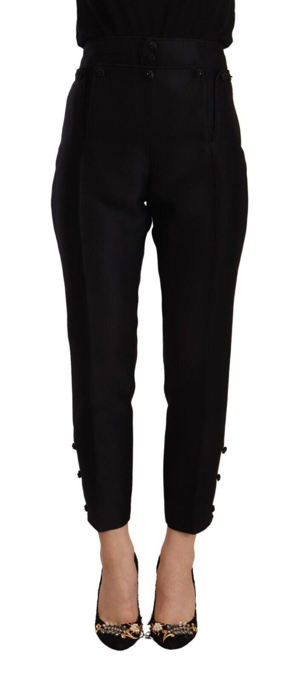 Dsquared2 Elevated Elegance High-Waist Skinny Trousers