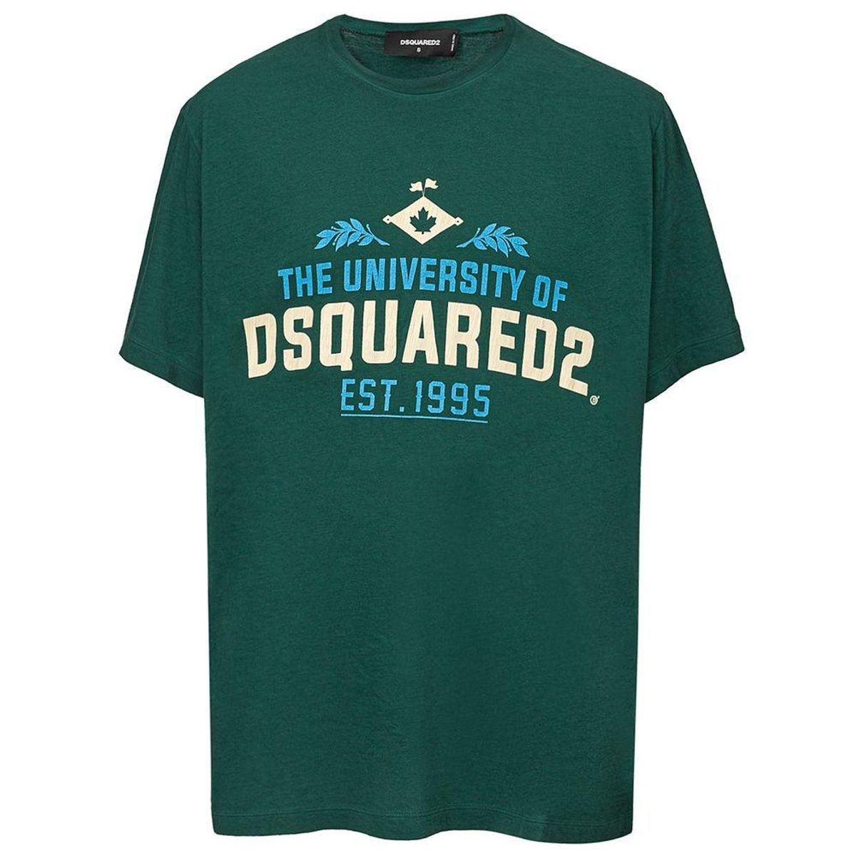 Dsquared2 Green Cotton T-Shirt