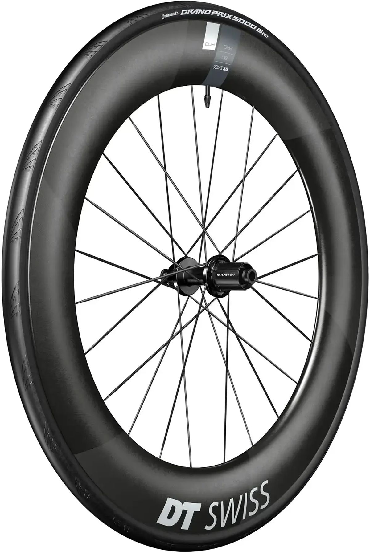 DT Swiss Wheel ARC 1400 Dicut 80 (Inkl. Dæk & Slange) 700c Rear - Shimano/SRAM