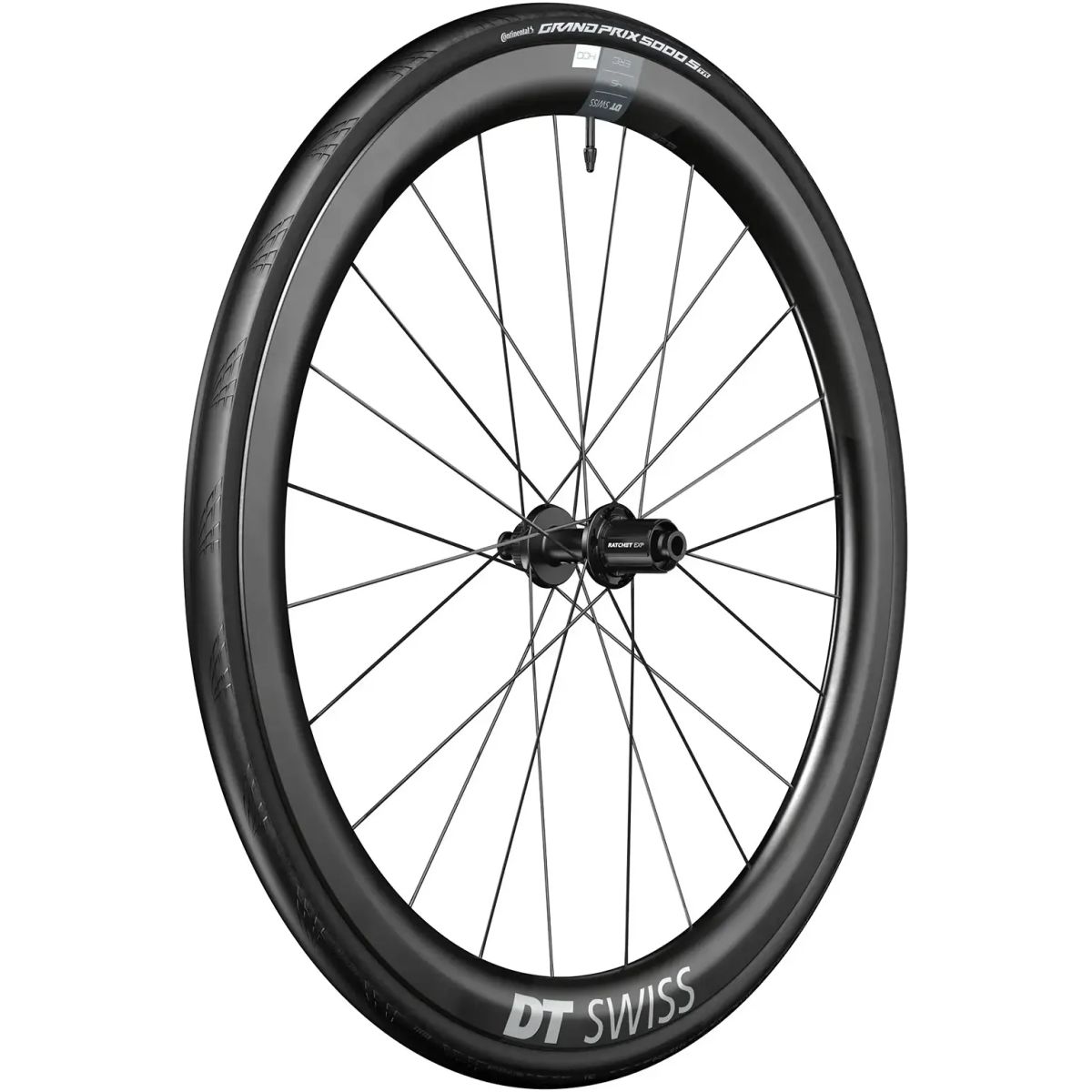 DT Swiss Wheel ERC 1400 Dicut 45 (Inkl. Dæk & Slange) 700c Rear - Shimano/SRAM