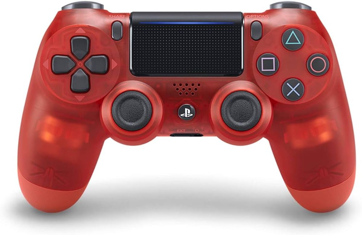 Dualshock Trådløs controller PS4 - Gennemsigtig Rød - OEM