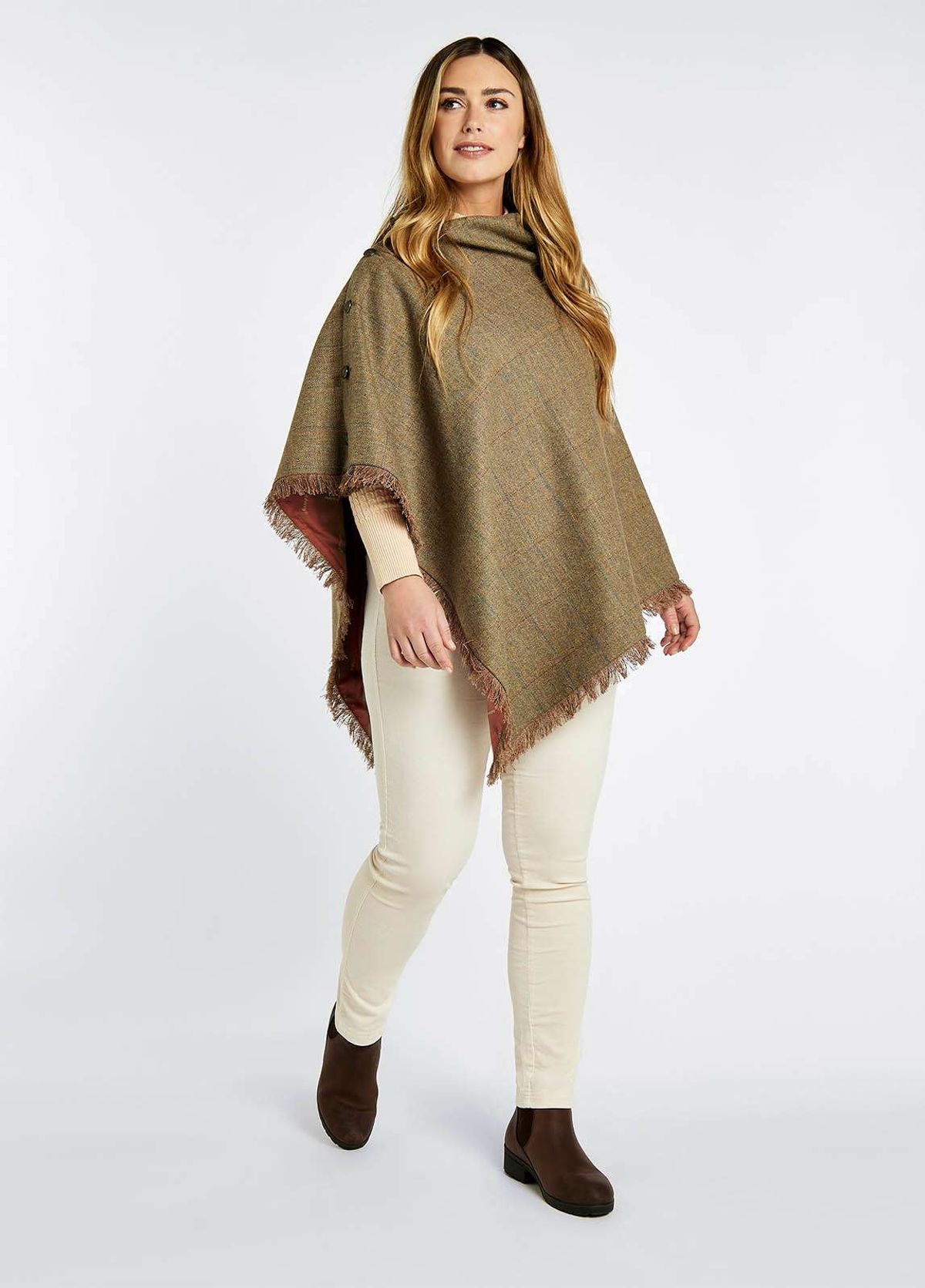 Dubarry Hazelwood Tweed Poncho Burren