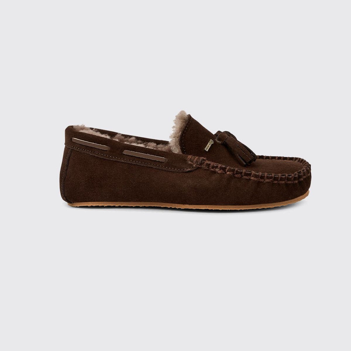 Dubarry Rosslare Ladies Moccasin Brown Slipper sutsko, ruskind, cigarbrun - 37