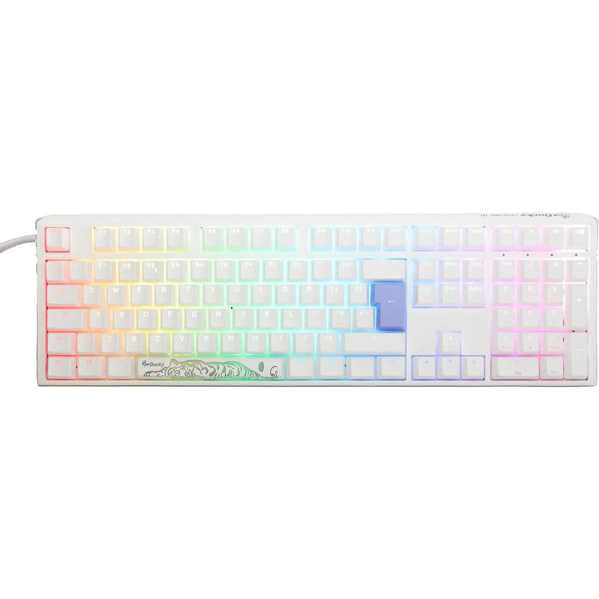 Ducky One 3 - Classic Pure White Nordic - Fullsize - Cherry Blue