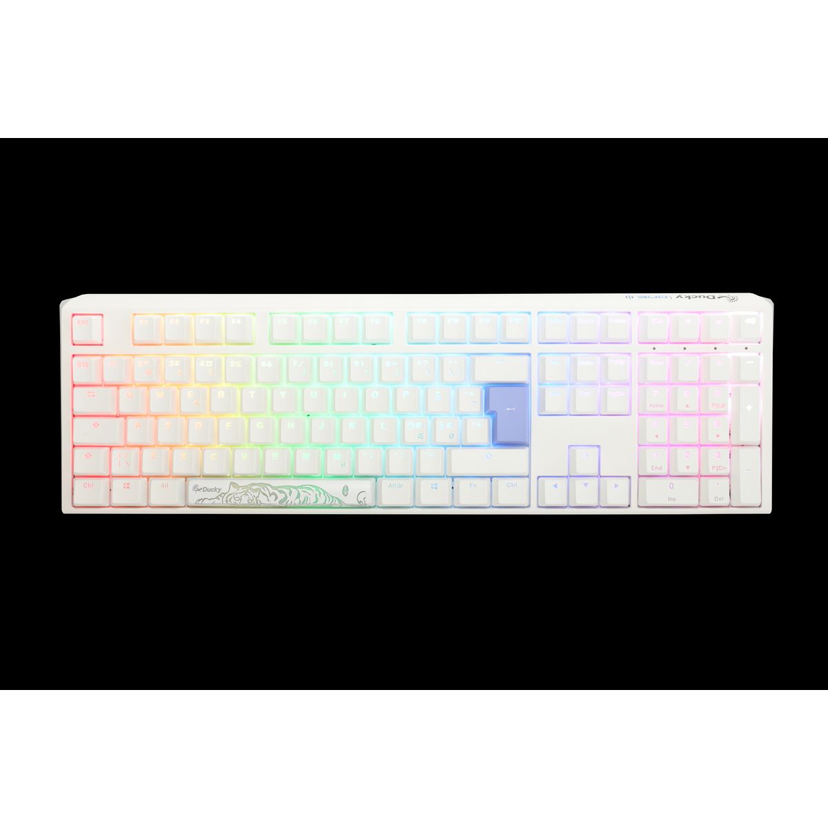 Ducky One 3 - Classic Pure White Nordic - Fullsize - Cherry Silver