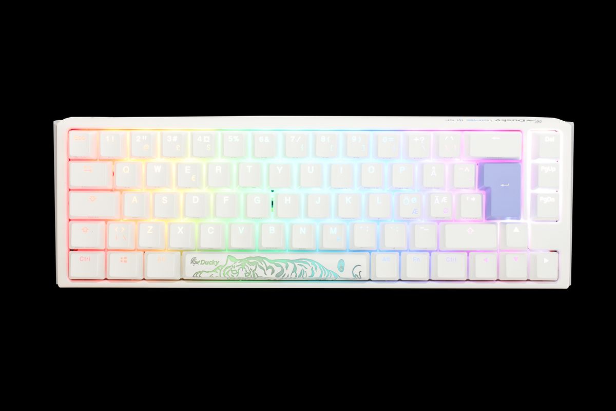 Ducky One 3 - Classic Pure White Nordic - SF 65% - Cherry Red