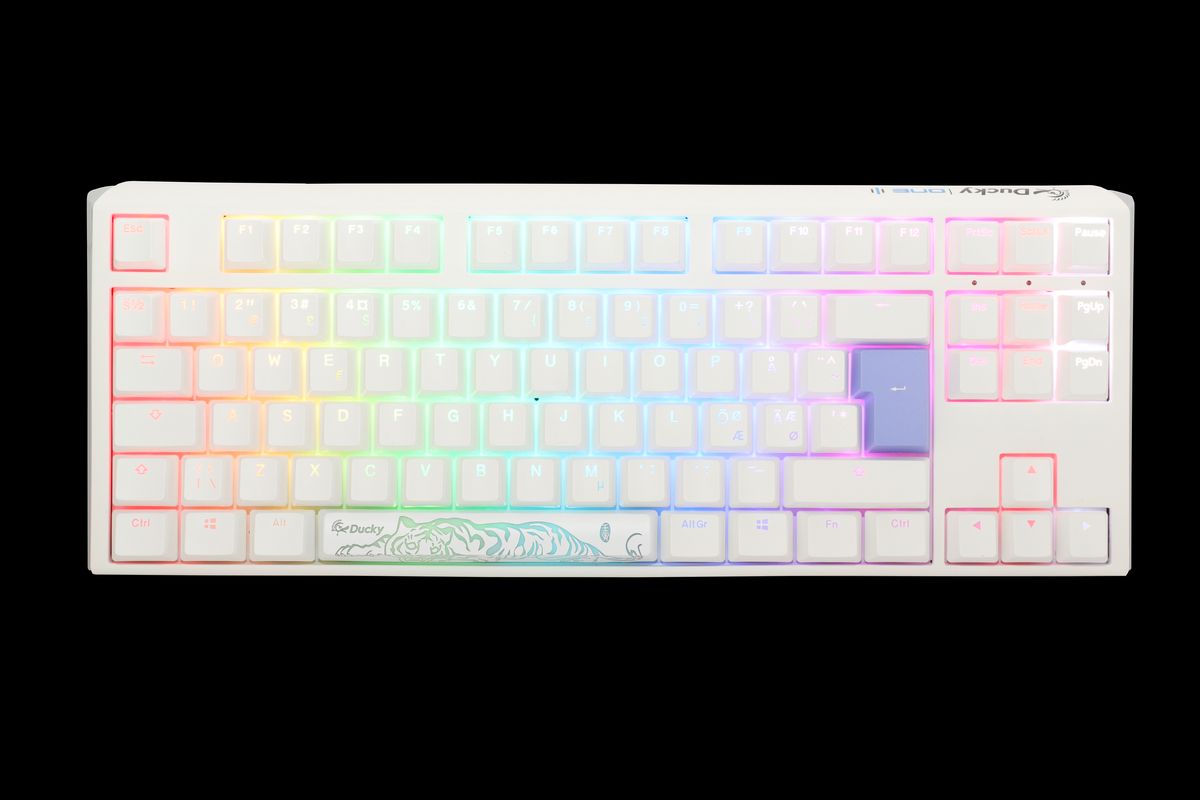 Ducky One 3 - Pure White Nordic - TKL - Cherry Red