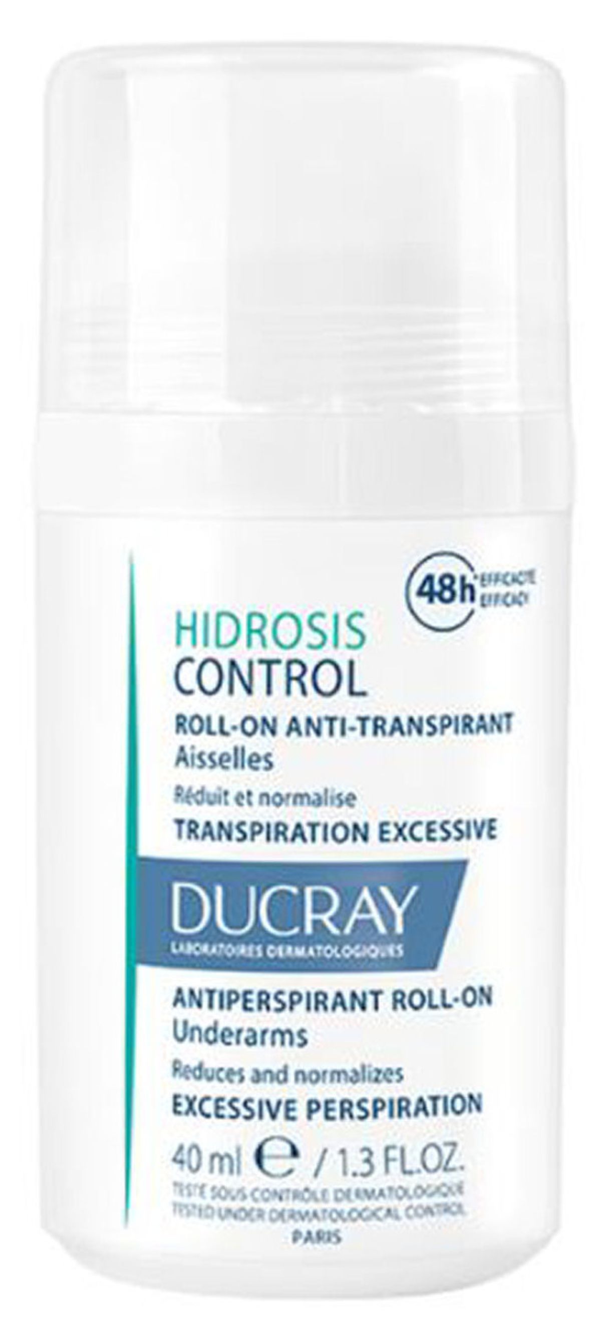 Ducray hidrosis control antiperspirant roll-on underarms excessive perspiration 40ml