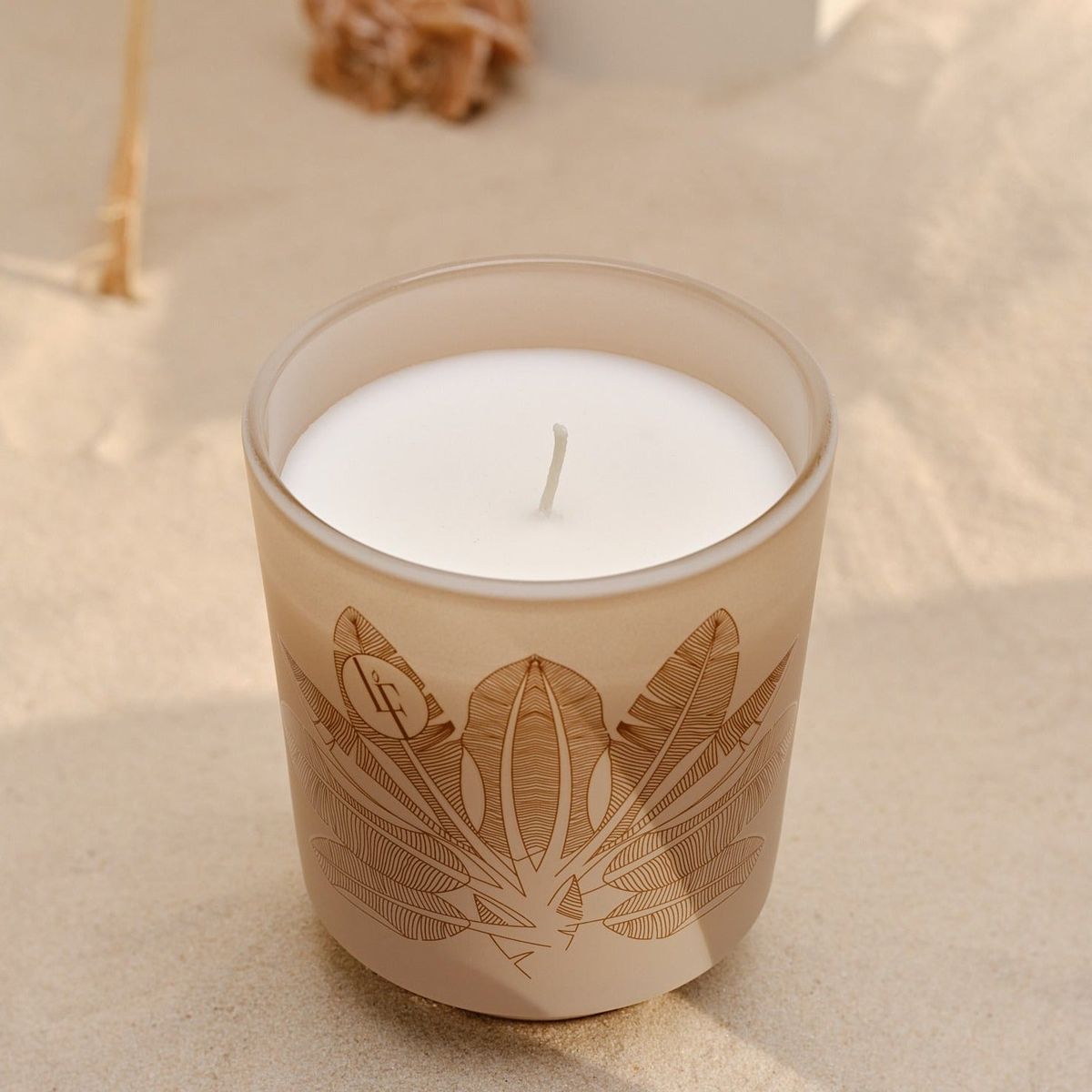 DUFTLYS MED CLAY MUSK - APPELSIN, RABARBER, LILJEKONVAL, ROSE, MUSK, TONKA & VANILJE - Scented Candle / Duftlys - Bougies la Francaise - BLF - StudioBuus