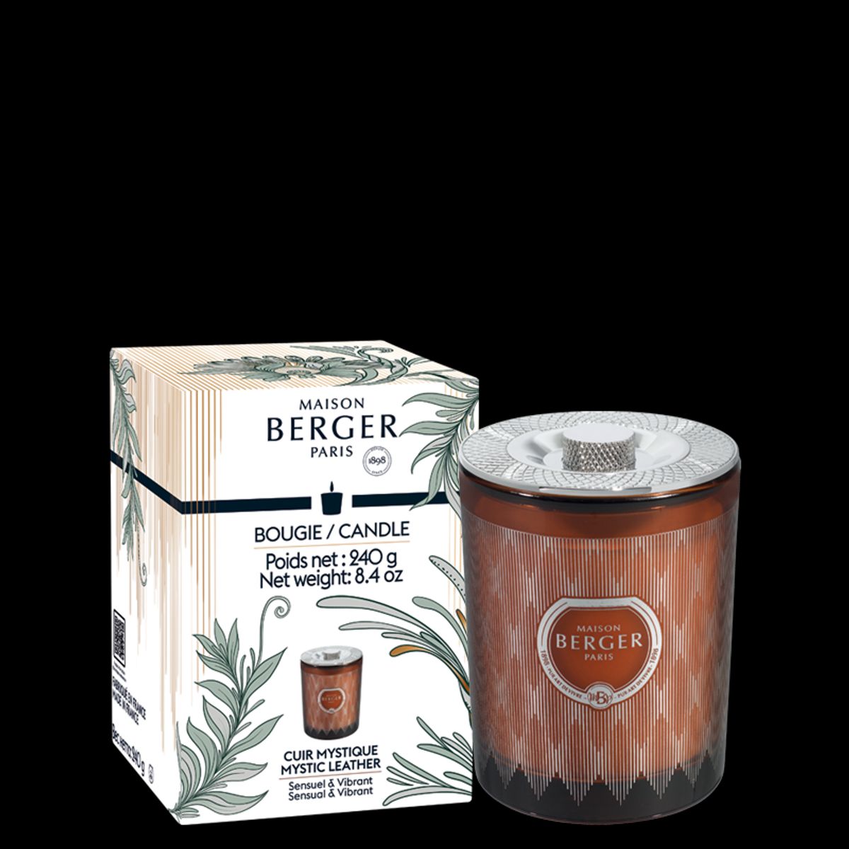 DUFTLYS MED DUFTEN MYSTIC LEATHER - Scented Candle / Duftlys - Maison Berger Paris - StudioBuus