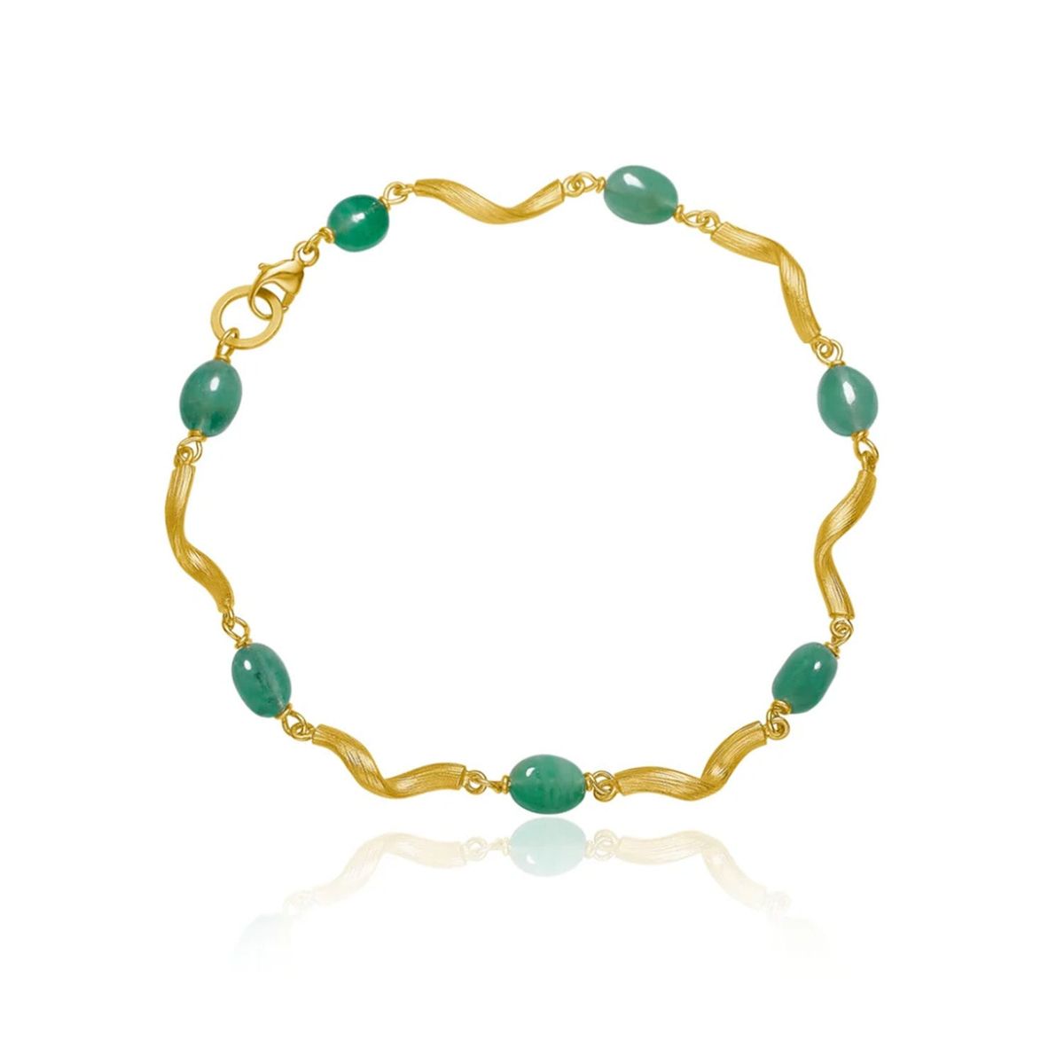 Dulong Fine Jewelry - Vega Emerald armbånd, smaragder 18 kt. guld