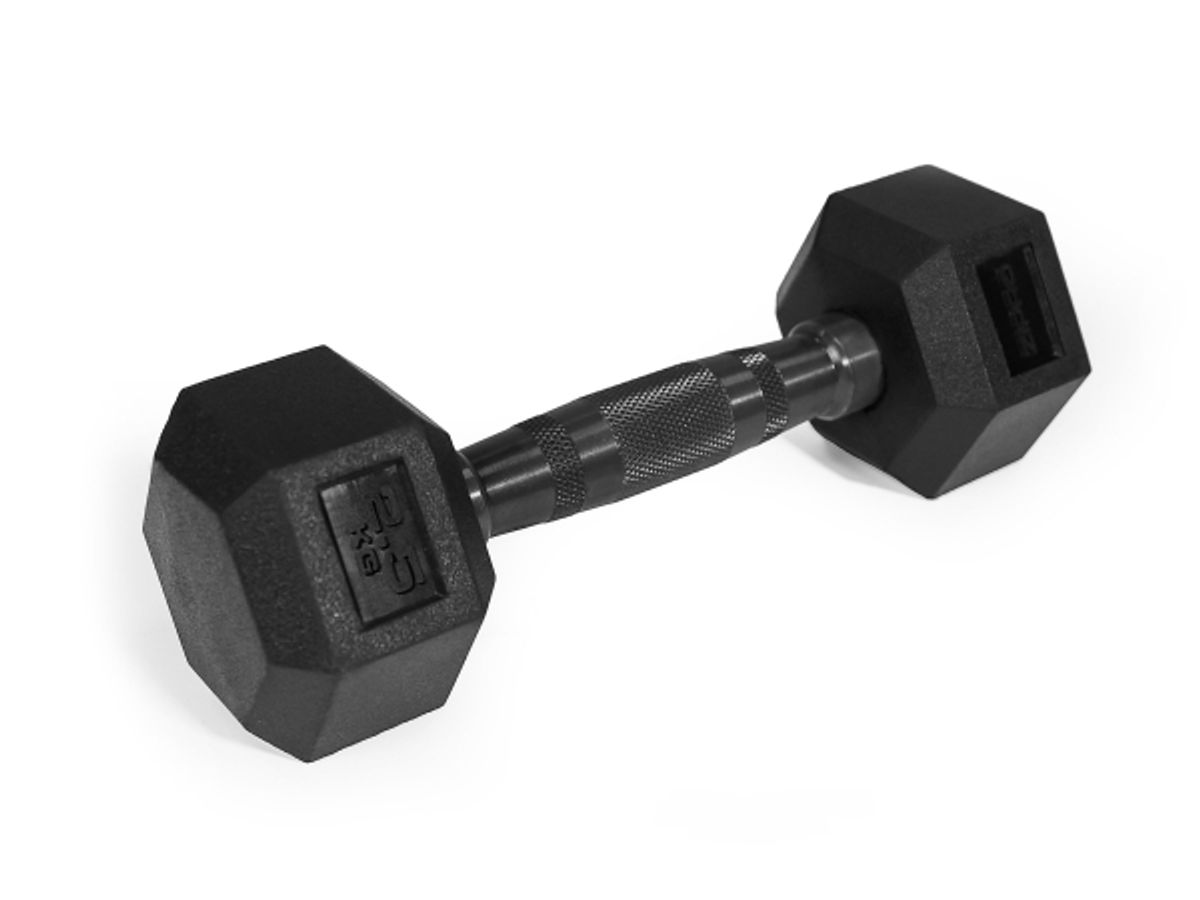 Dumbbell Zipro Zipro Dumbbell Hex Rubberized Steel 2.5 Kg