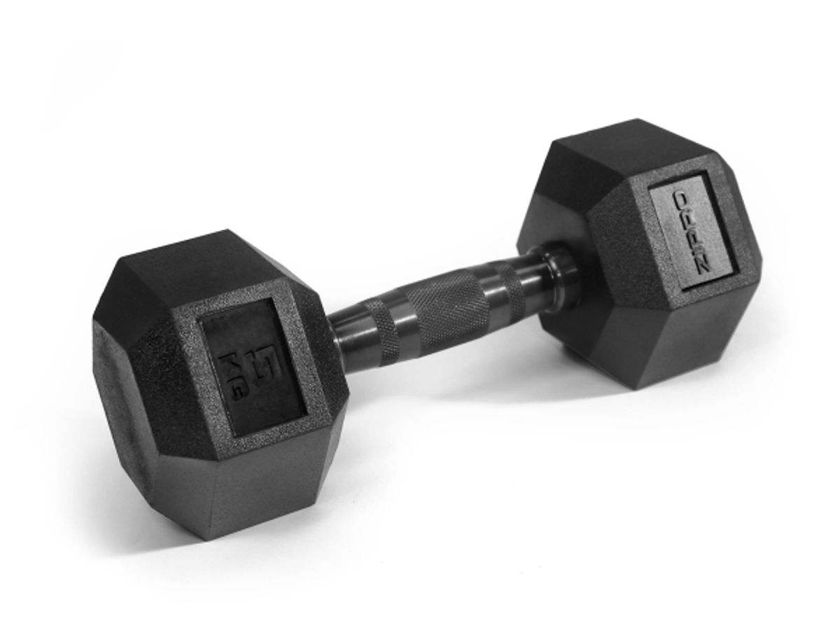 Dumbbell Zipro Zipro Dumbbell Hex Rubberized Steel 5 Kg