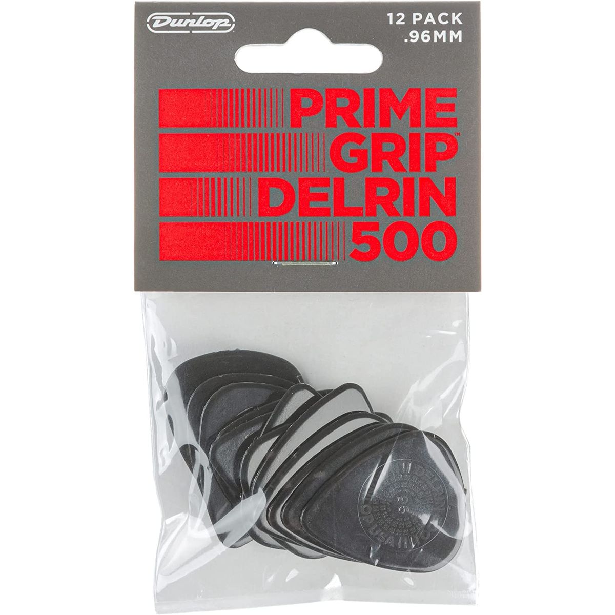 Dunlop 450P.96 Delrin 500 Prime Grip 0,96mm 12 Pack