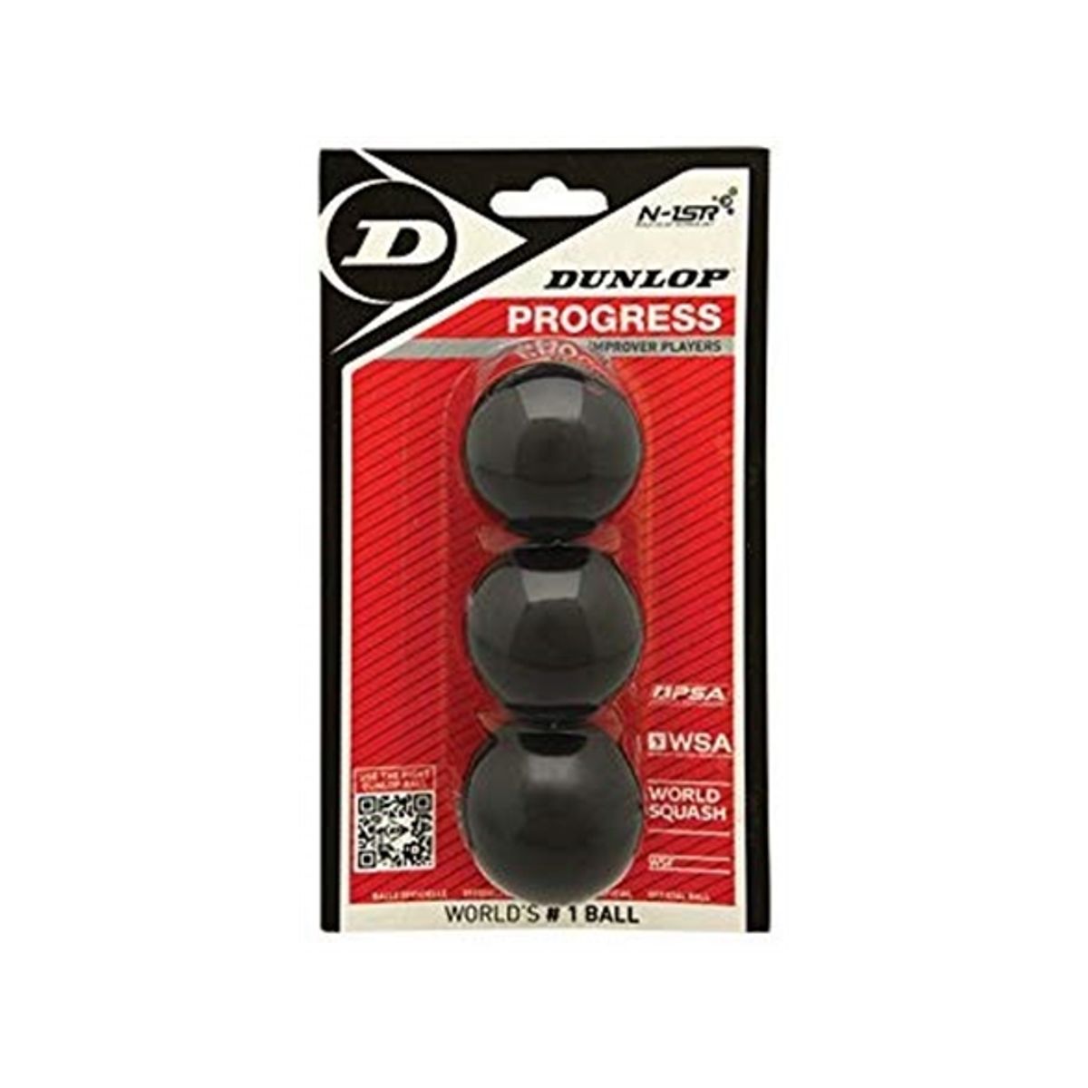 Dunlop Squash Balls 1 Red Dot Dunlop Progress 3 Ball Blister