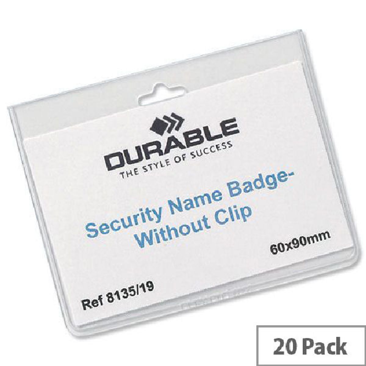 Durable name badges 60x90mm 20 stk.8135-19