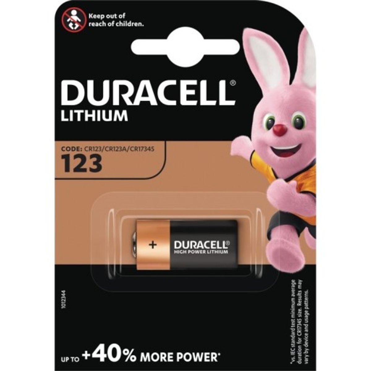 Duracell 123 batteri, 1 stk.