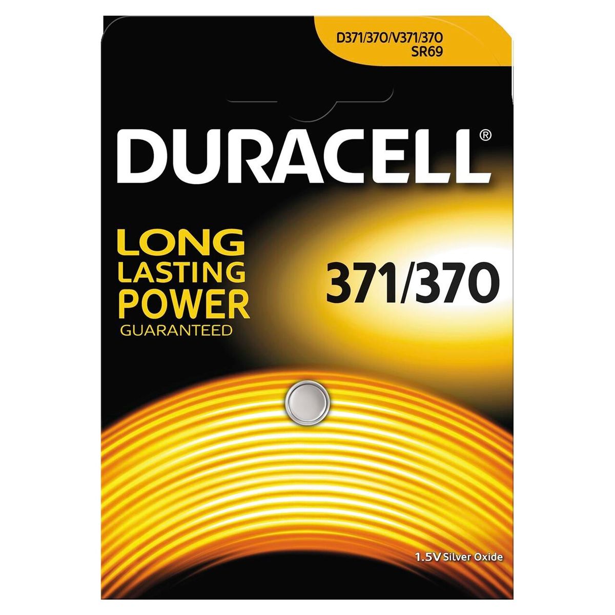 Duracell Batteri 371/370, 1,5V Silver Oxide 1stk/pak