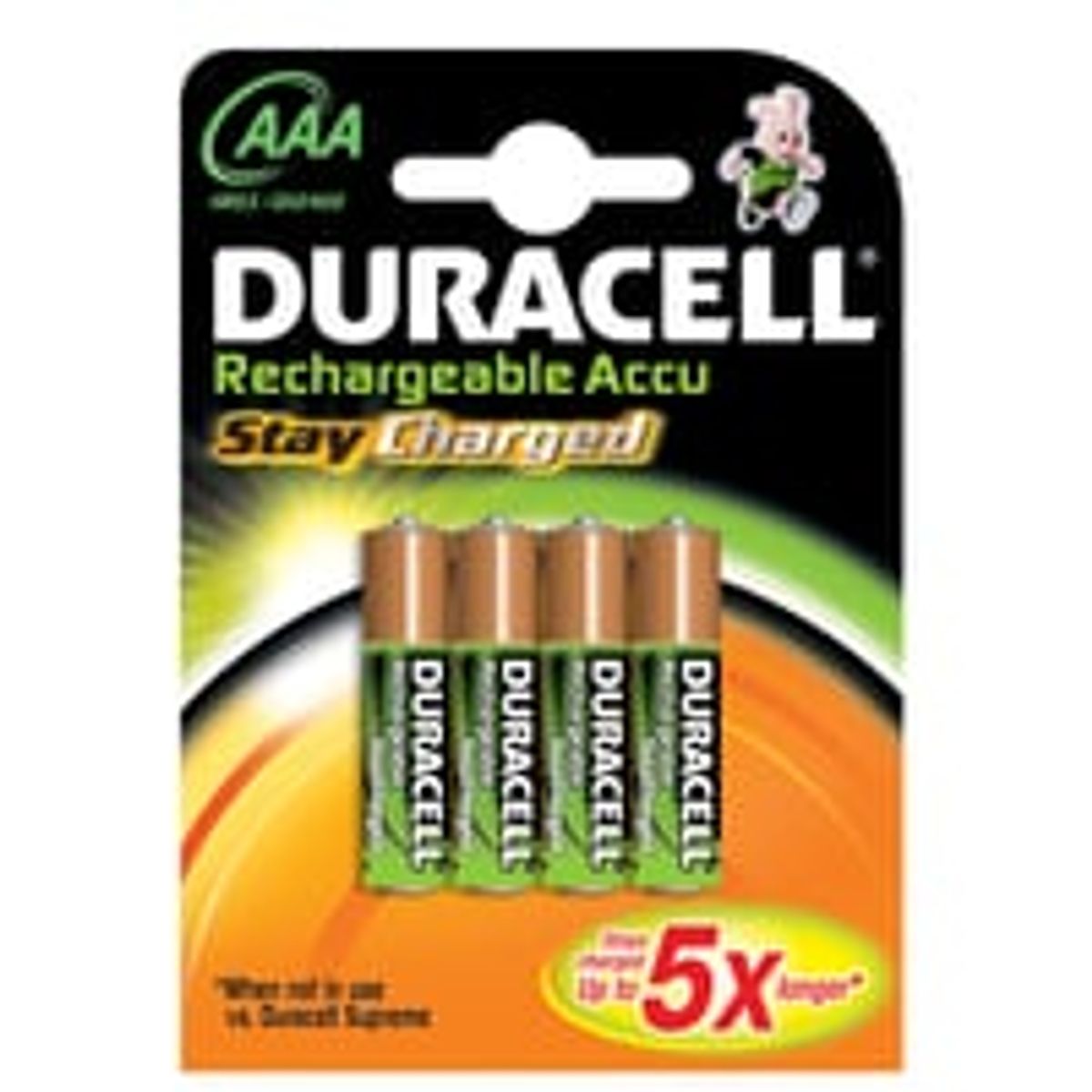 Duracell batteri, STAYCHARGED, AAA, 4 stk.