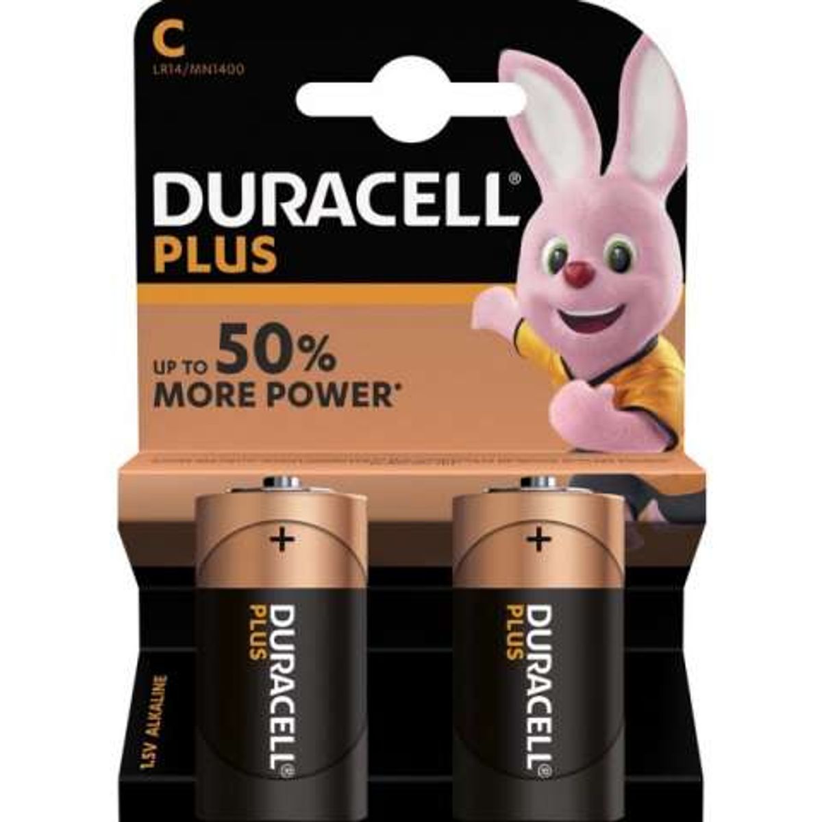 DURACELL C / MN1400 / BABY PLUS POWER BATTERIER (2 stk.)