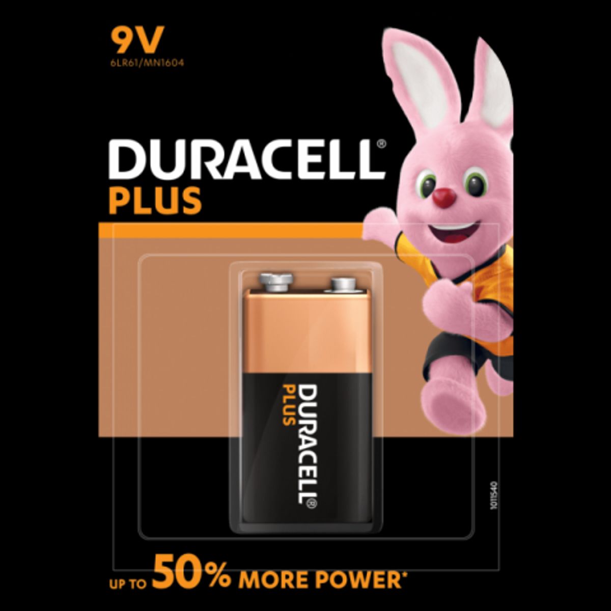 DURACELL E / 9V / 6LR61 / 6LF22 PLUS POWER BATTERI (1 stk.)