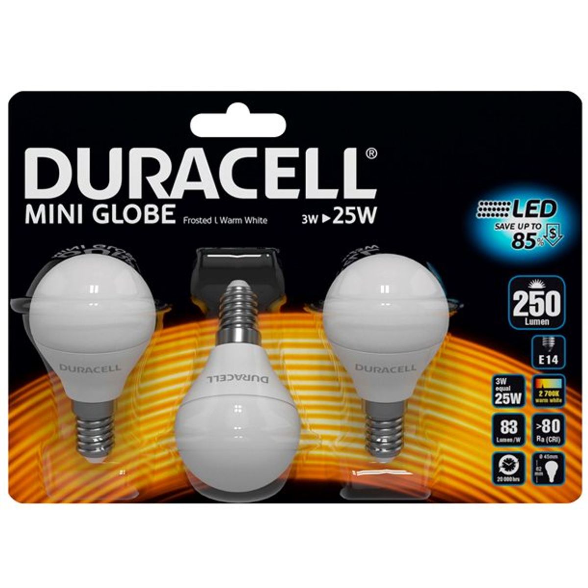 Duracell ® LED kronepære E14 med 250 lumen - Indendørsbelysning > Pærer - DURACELL - Spotshop