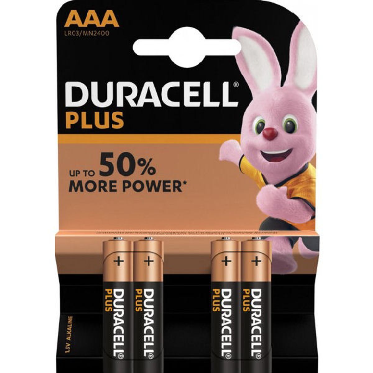 Duracell plus batteri AAA LR03/MN2400 4 pack