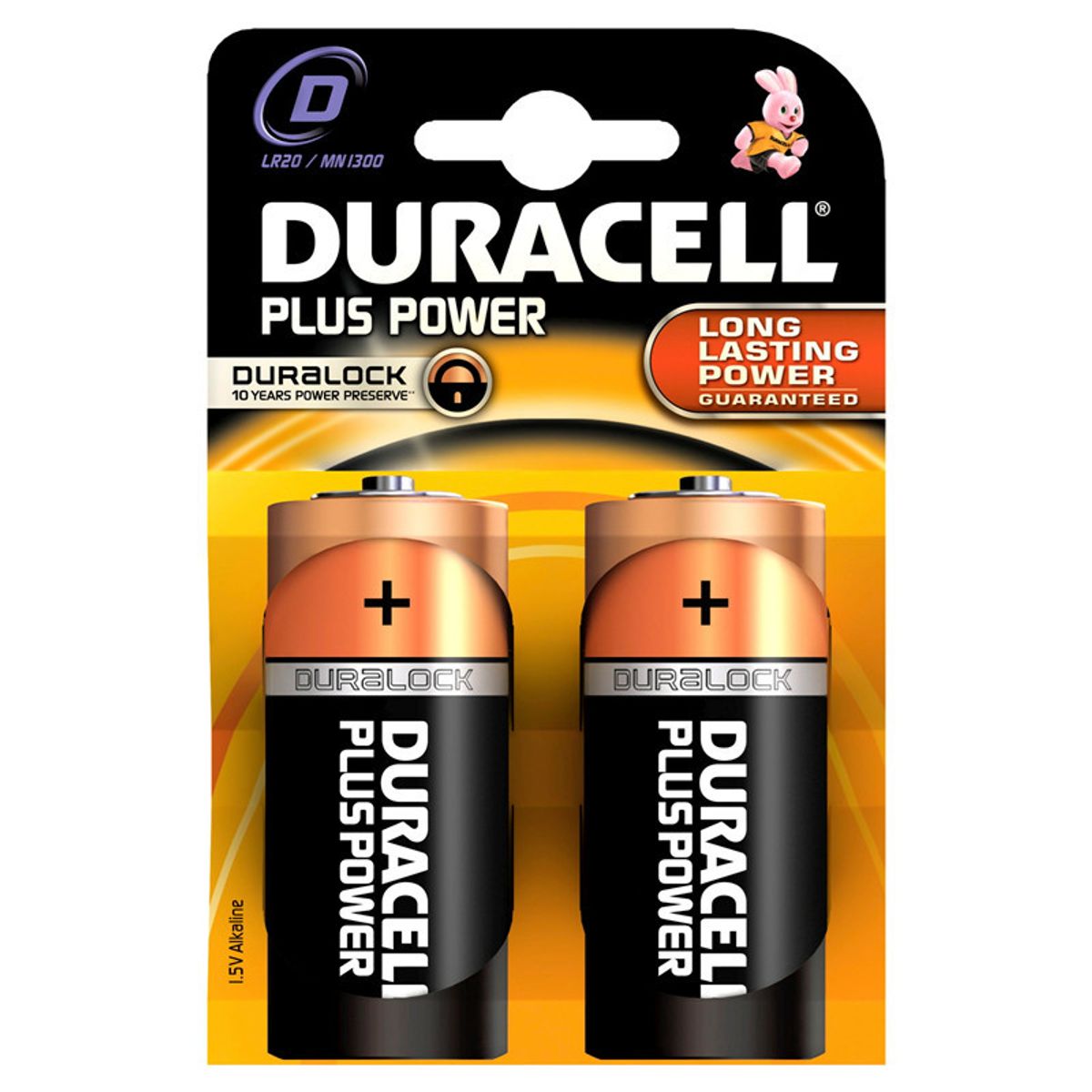 Duracell Plus Power batterier - D 2 stk./pakke