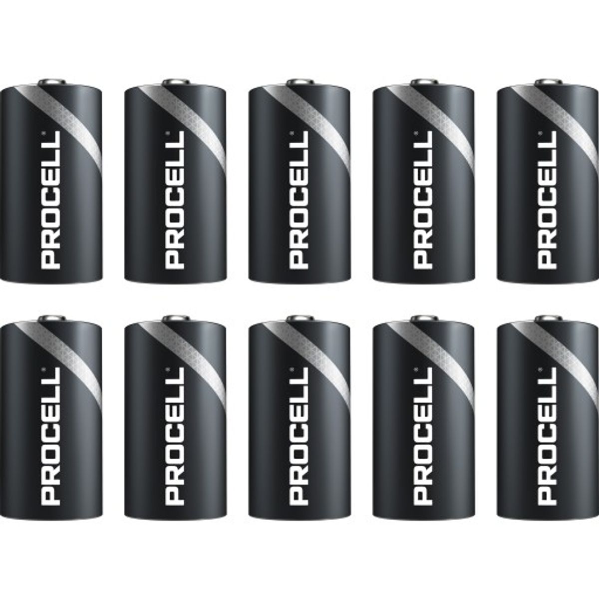 Duracell Procell D batterier, 10 stk.